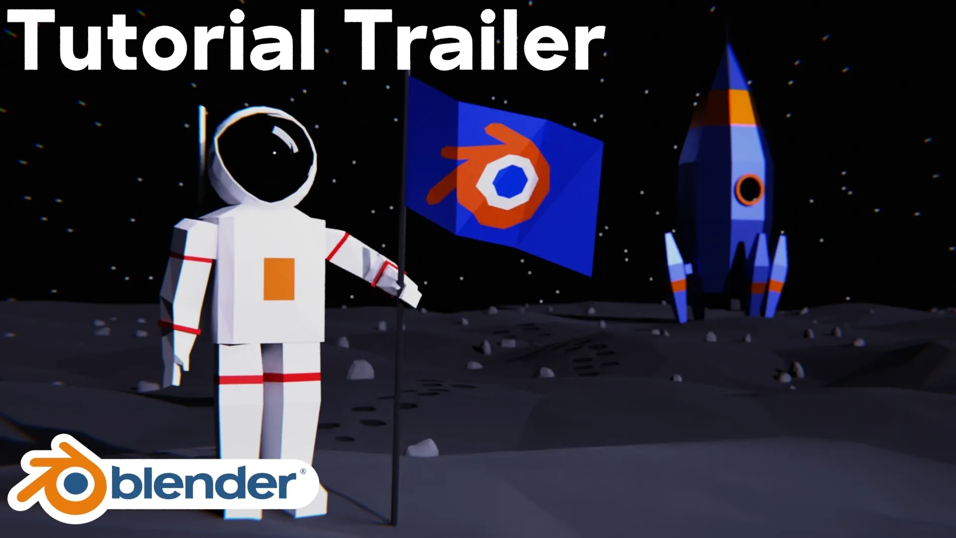 Low Poly Astronaut Animation (Blender Tutorial)