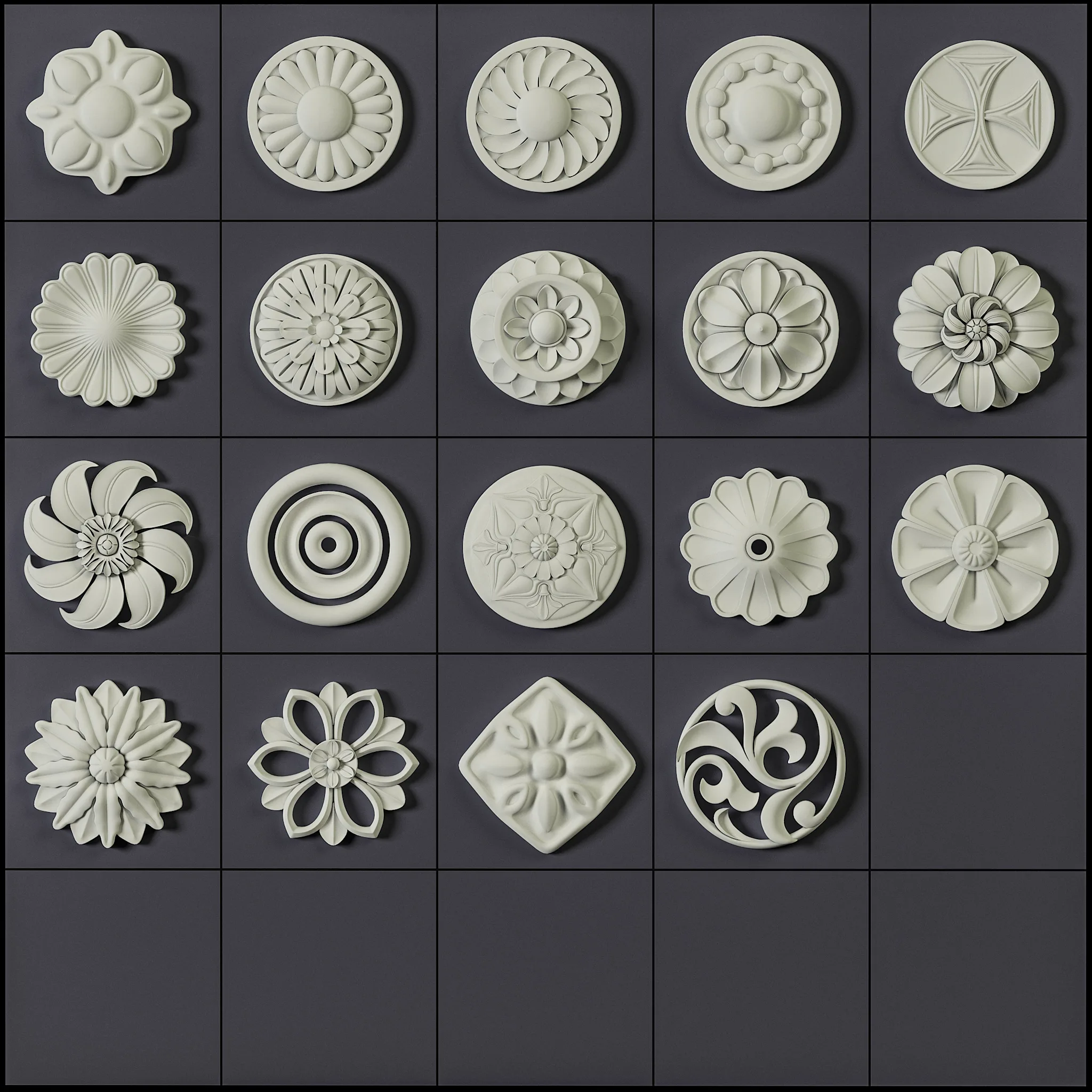 150 Ornament Brushes and Alphas Vol 01