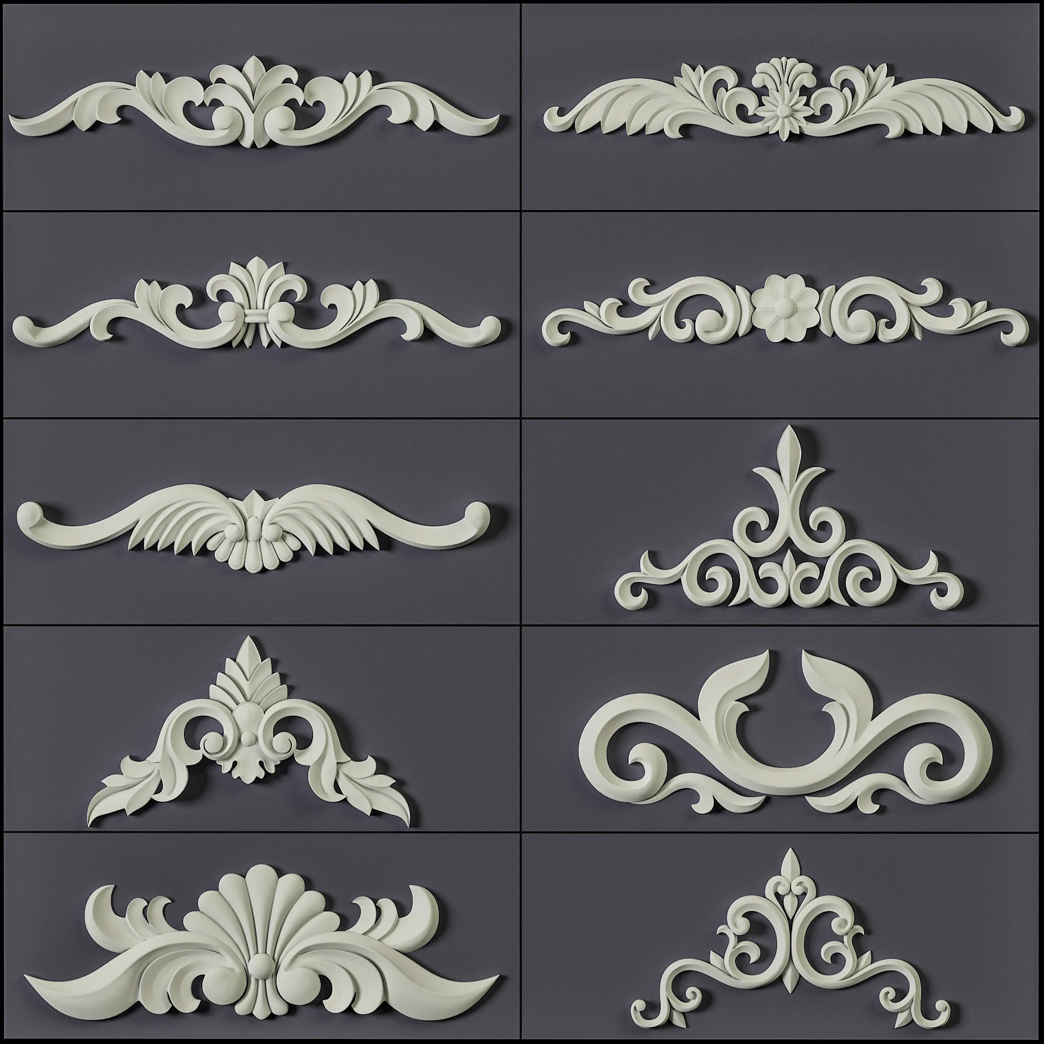 150 Ornament Brushes and Alphas Vol 01