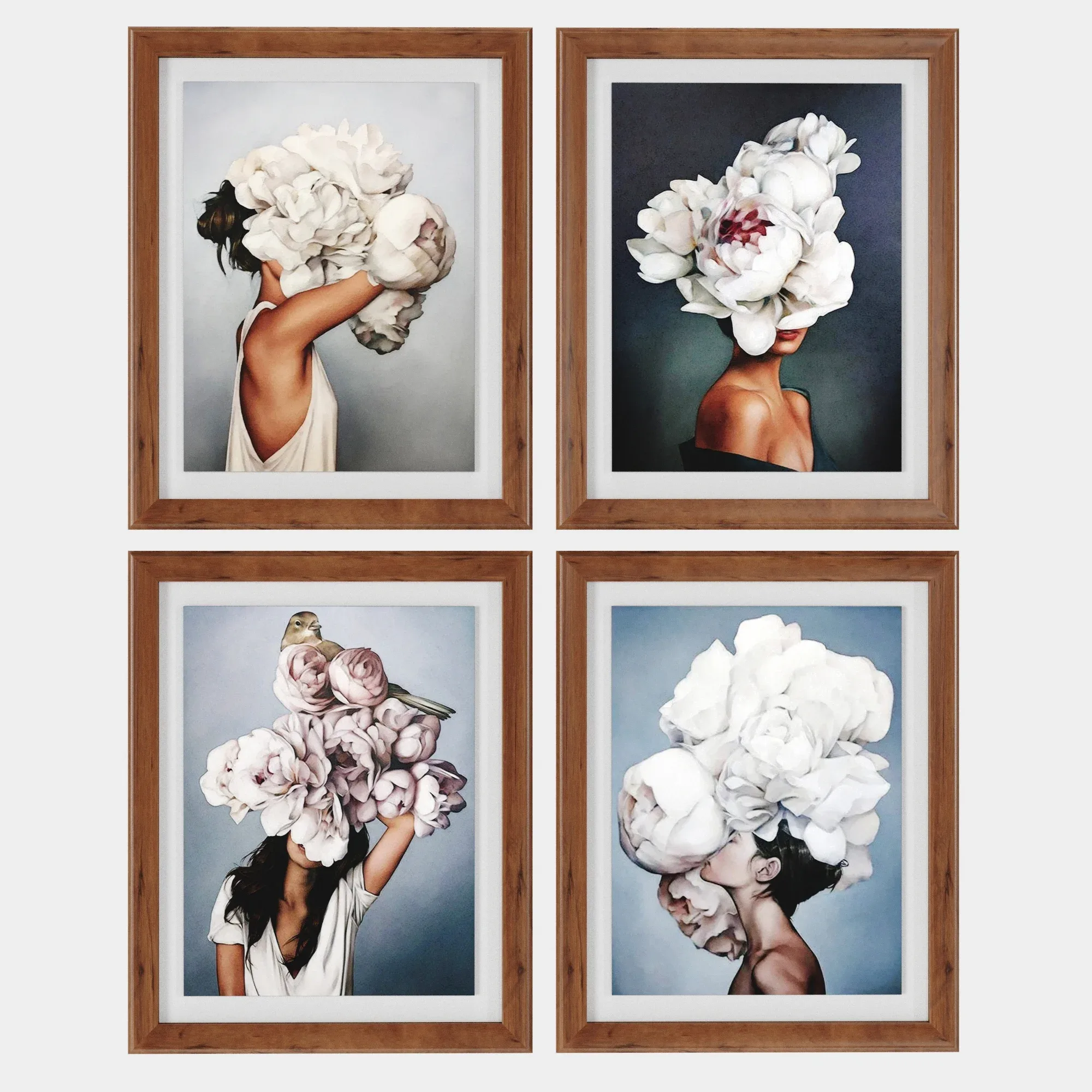 Art Frames 13 - 4 Art Flower Head Woman