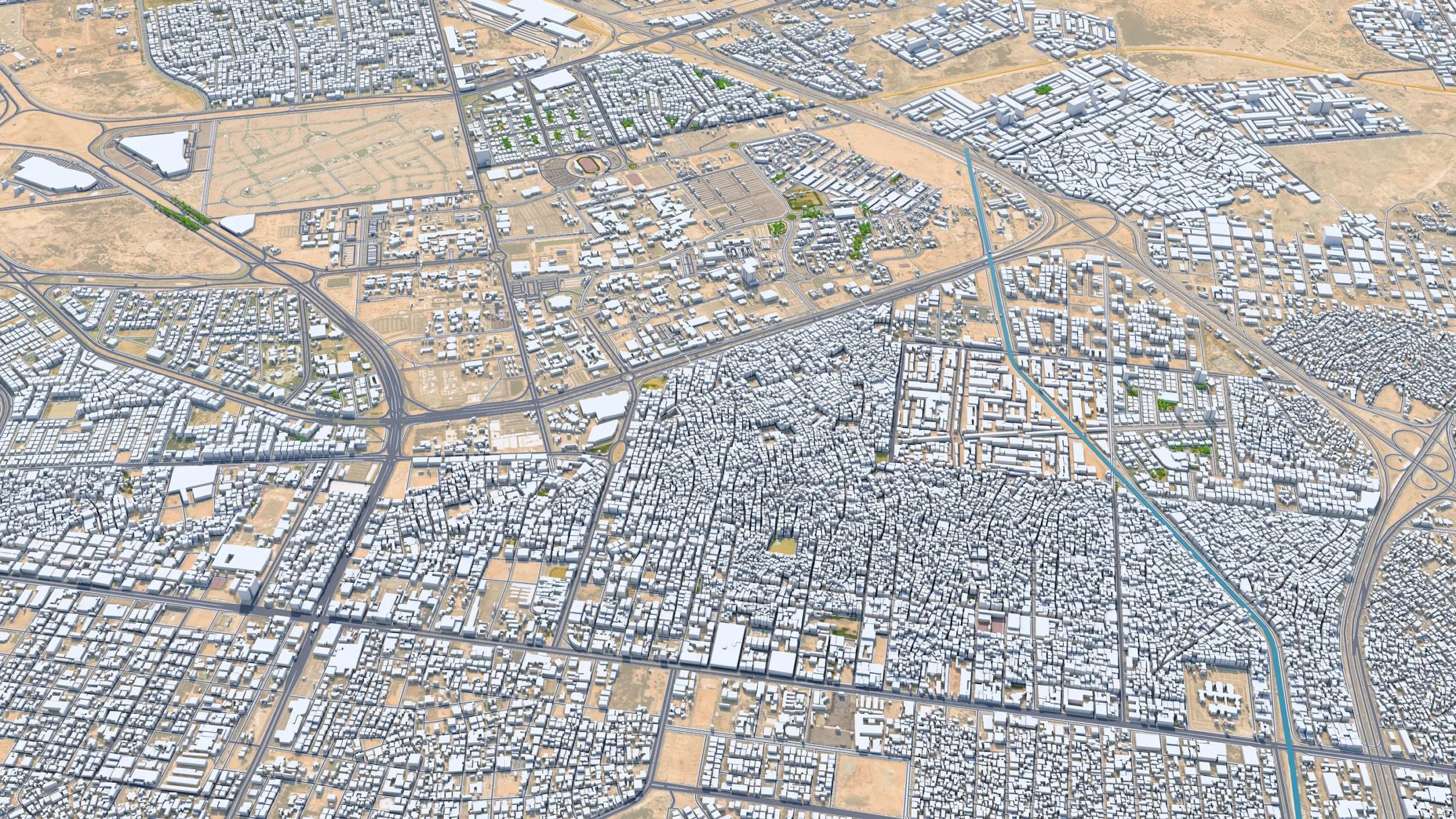 Jeddah City Saudi Arabia 3D Model 120KM