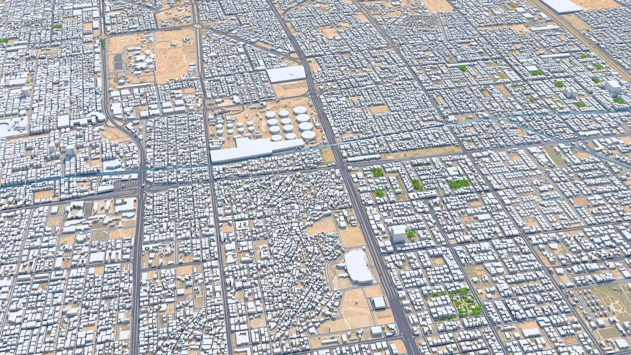 Jeddah City Saudi Arabia 3D Model 120KM