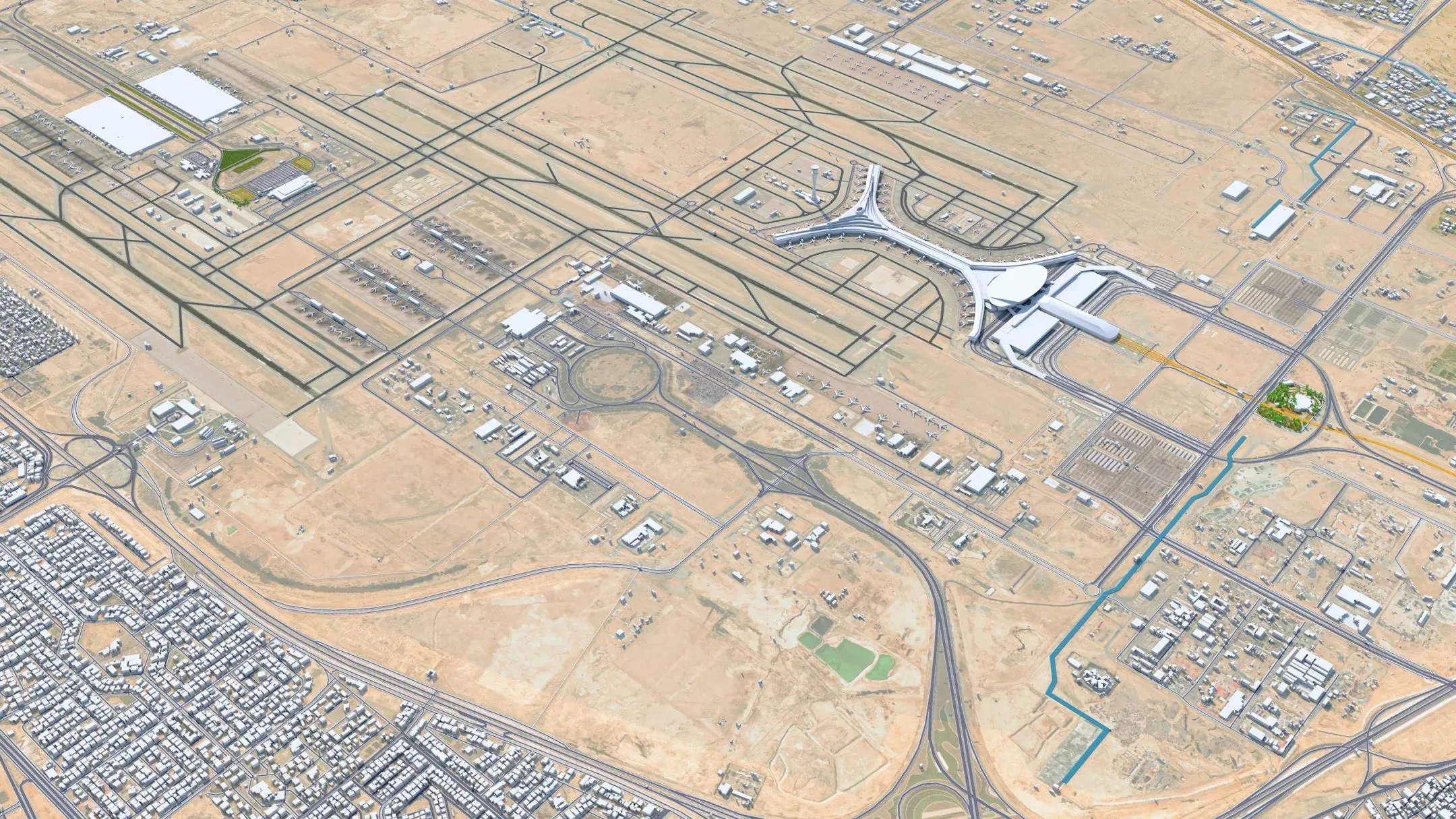 Jeddah City Saudi Arabia 3D Model 120KM