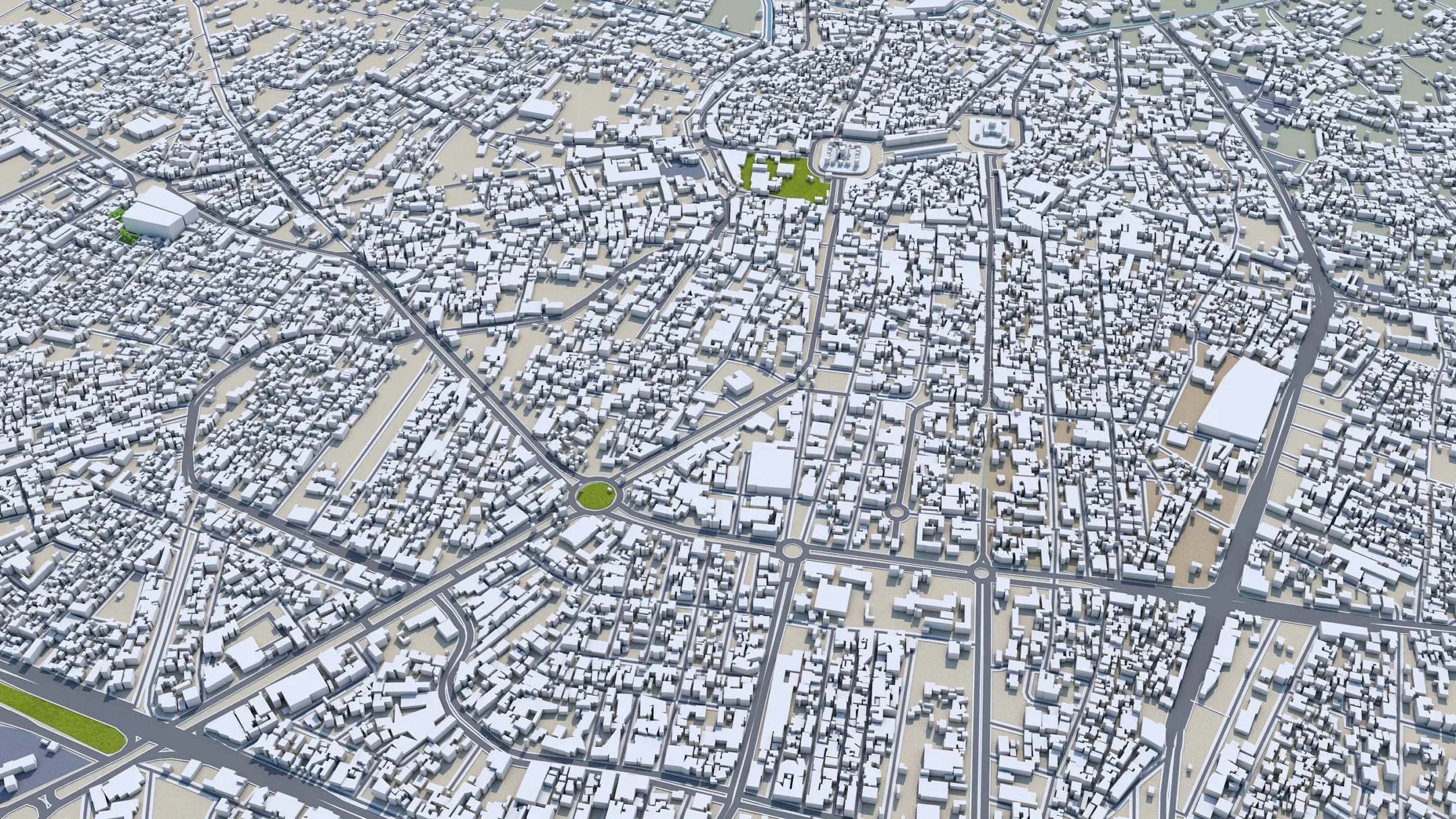 Karbala City Iraq 3D Model 40KM