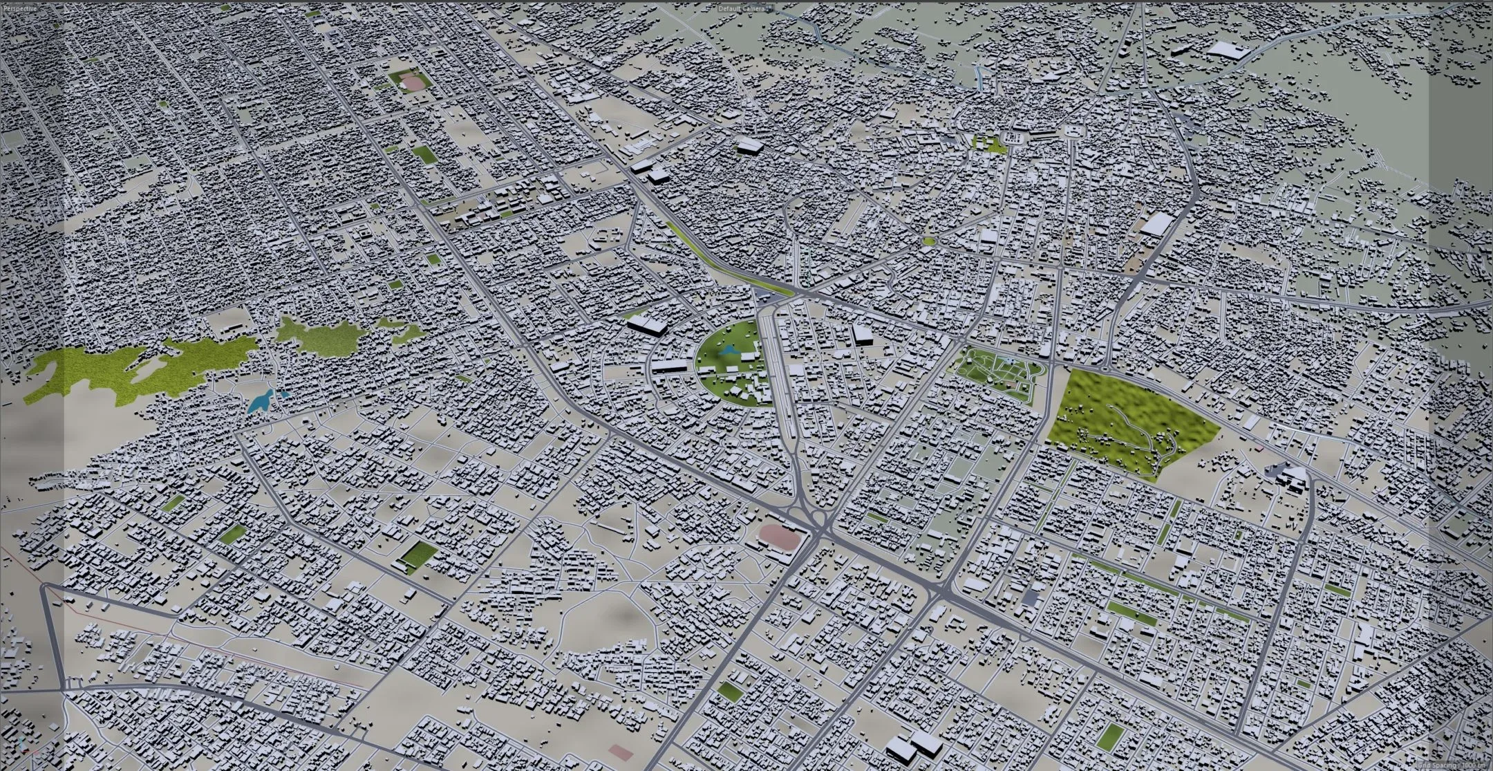 Karbala City Iraq 3D Model 40KM