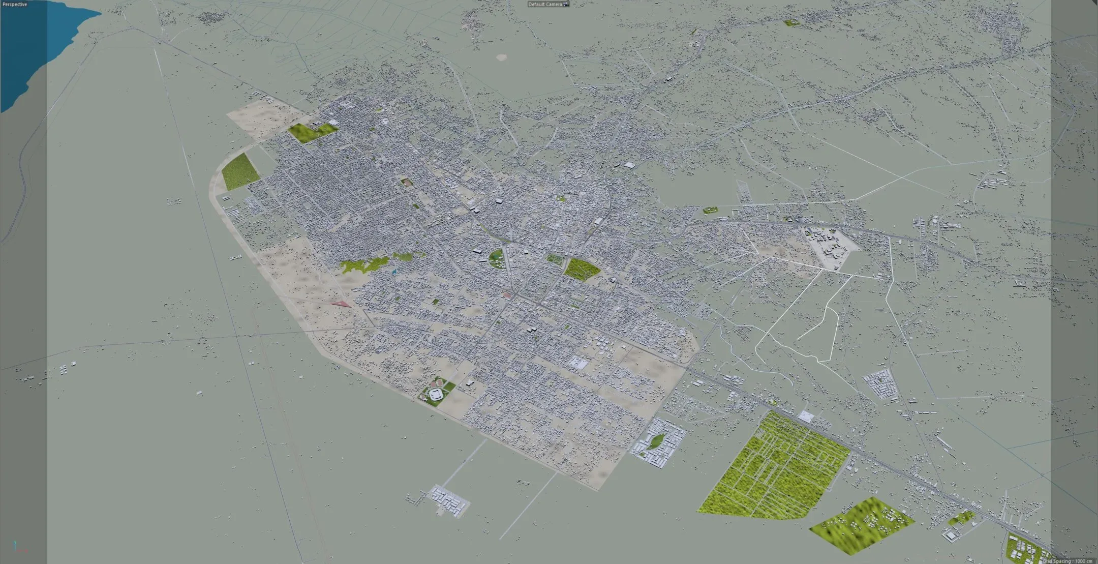 Karbala City Iraq 3D Model 40KM