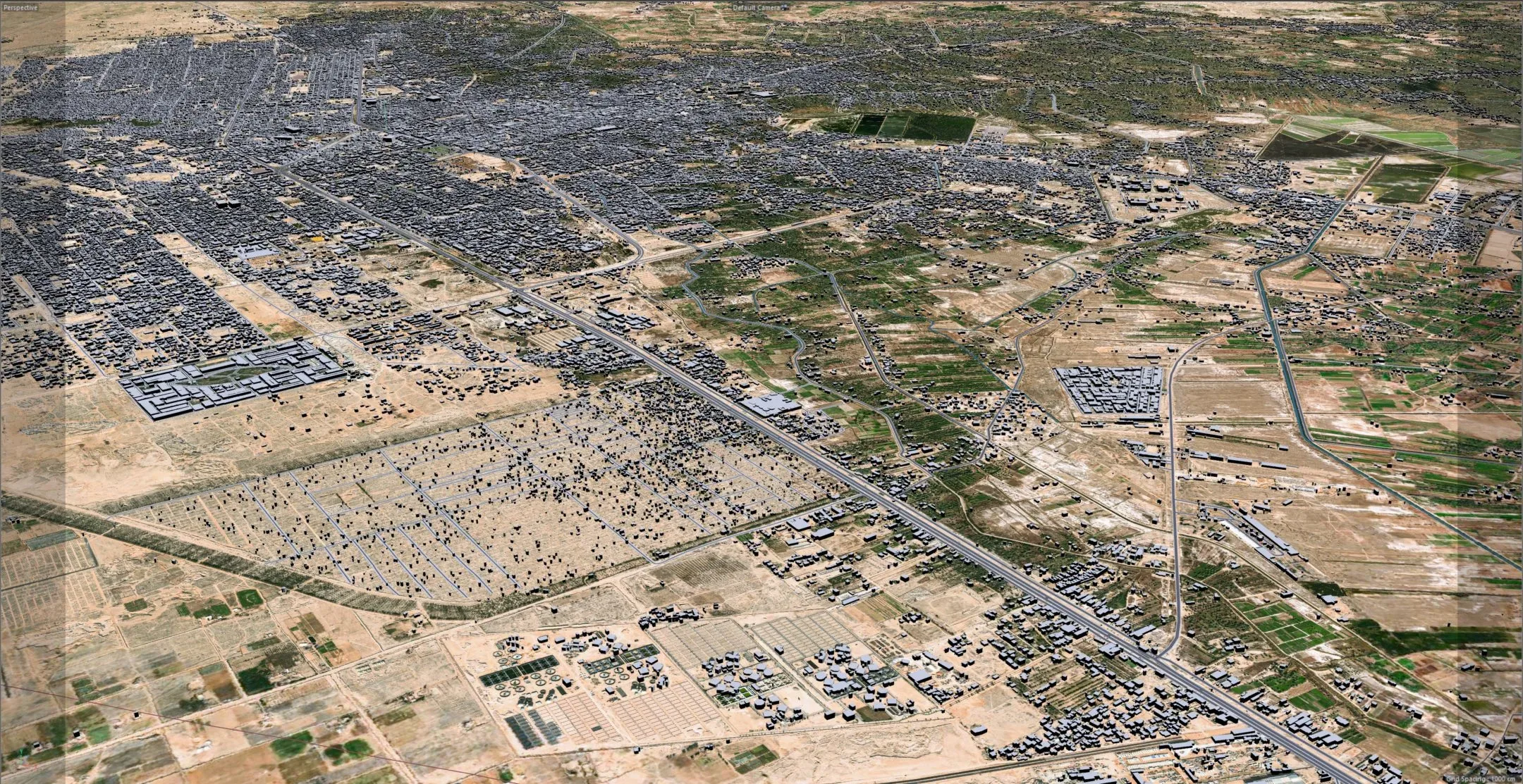Karbala City Iraq 3D Model 40KM