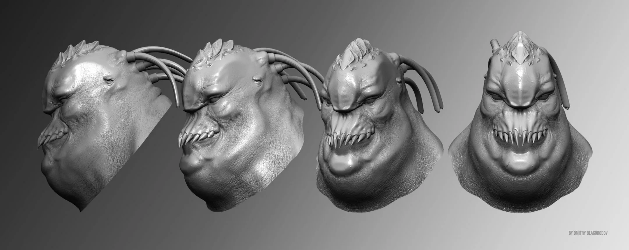 "Cyberpunk Monsters" Busts