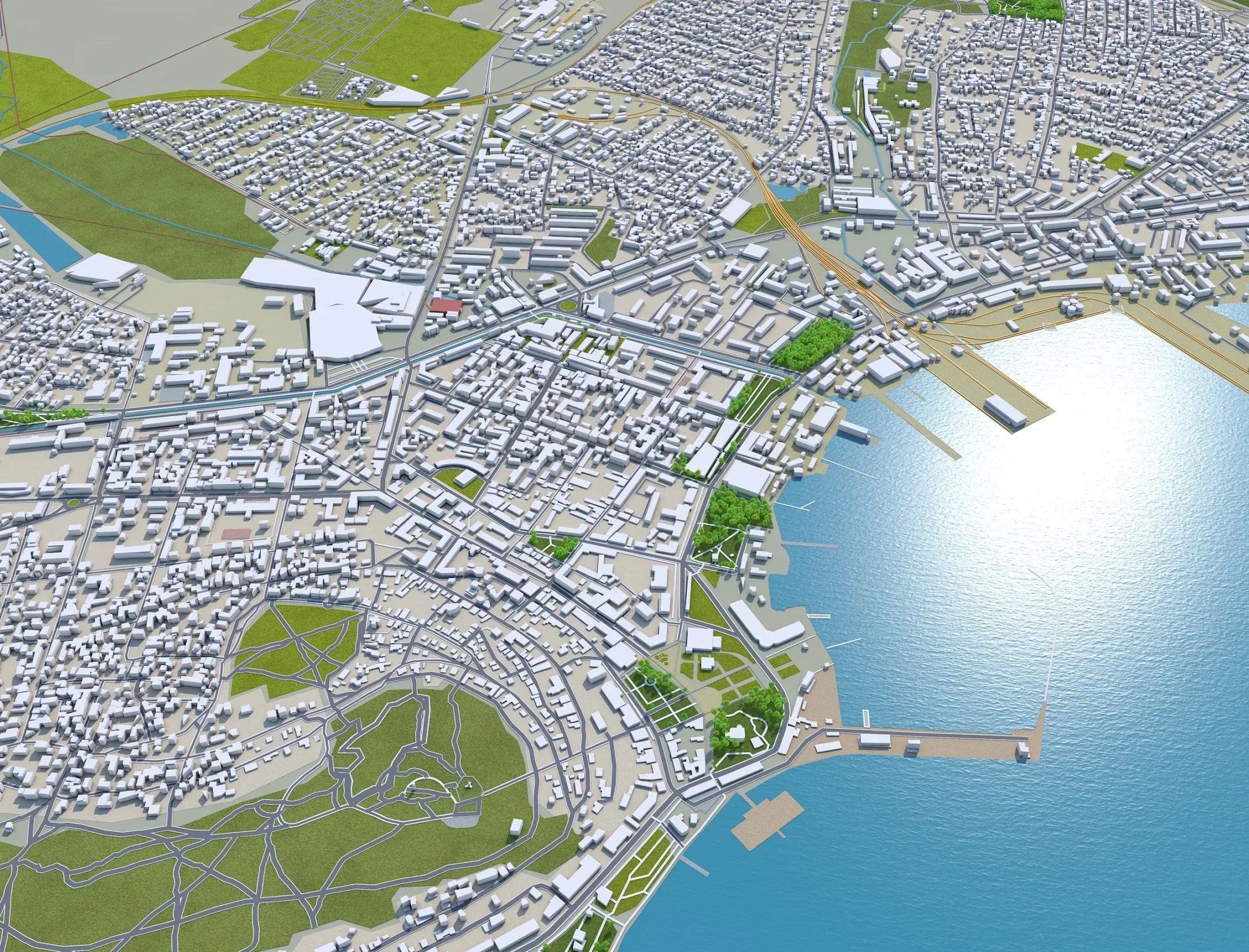 Kerch City Crimea 3D Model 80KM