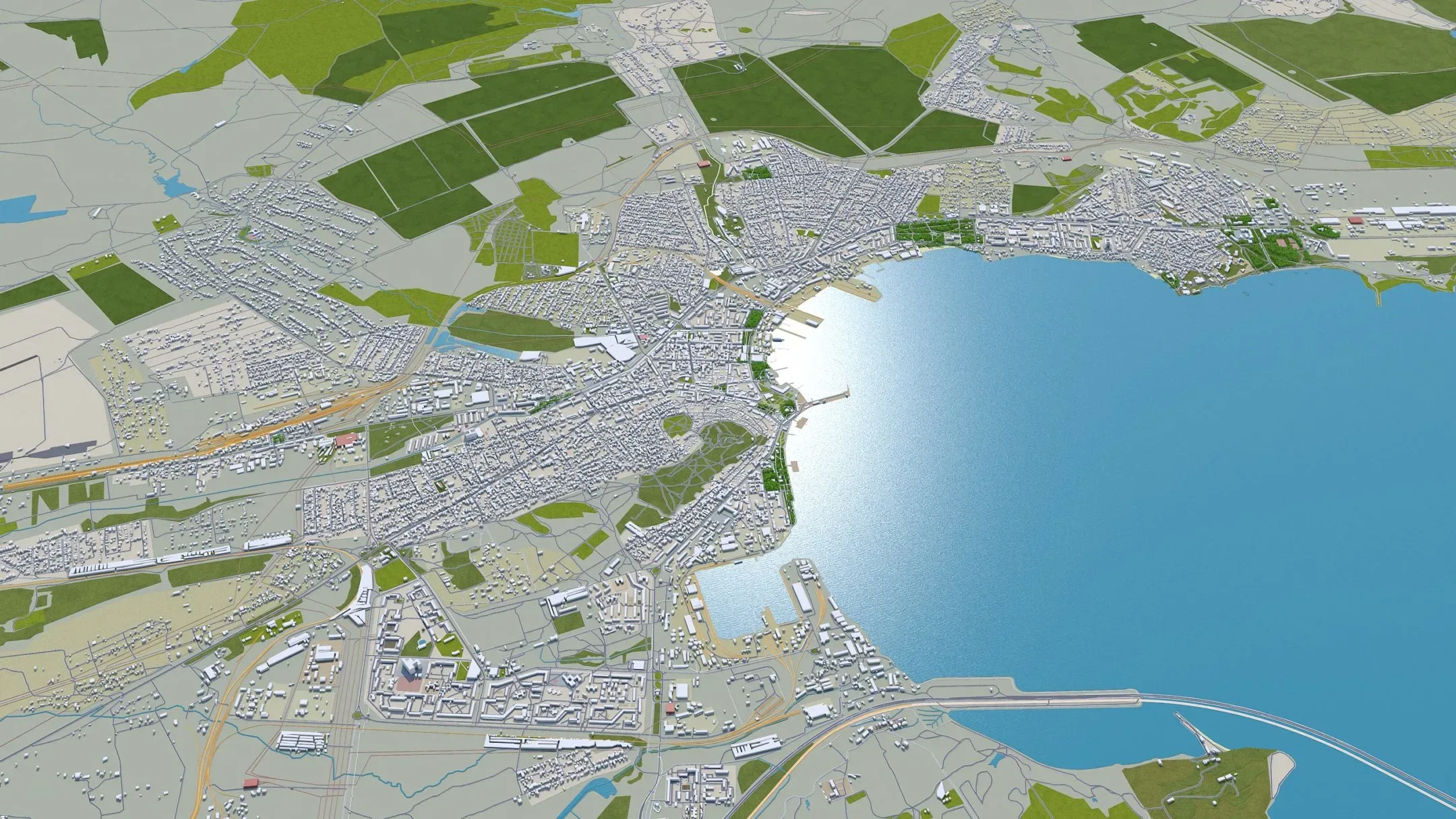 Kerch City Crimea 3D Model 80KM