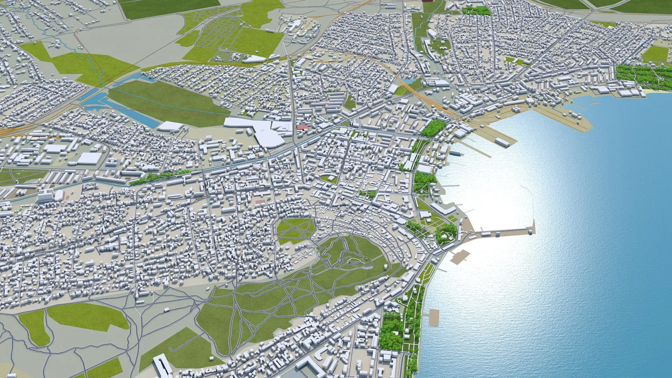 Kerch City Crimea 3D Model 80KM