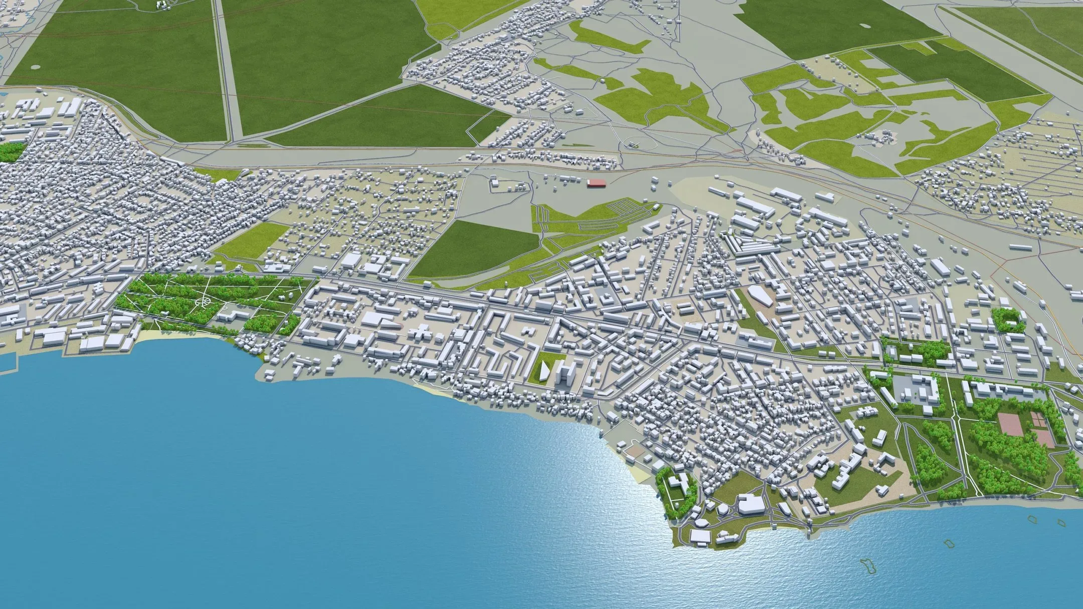 Kerch City Crimea 3D Model 80KM