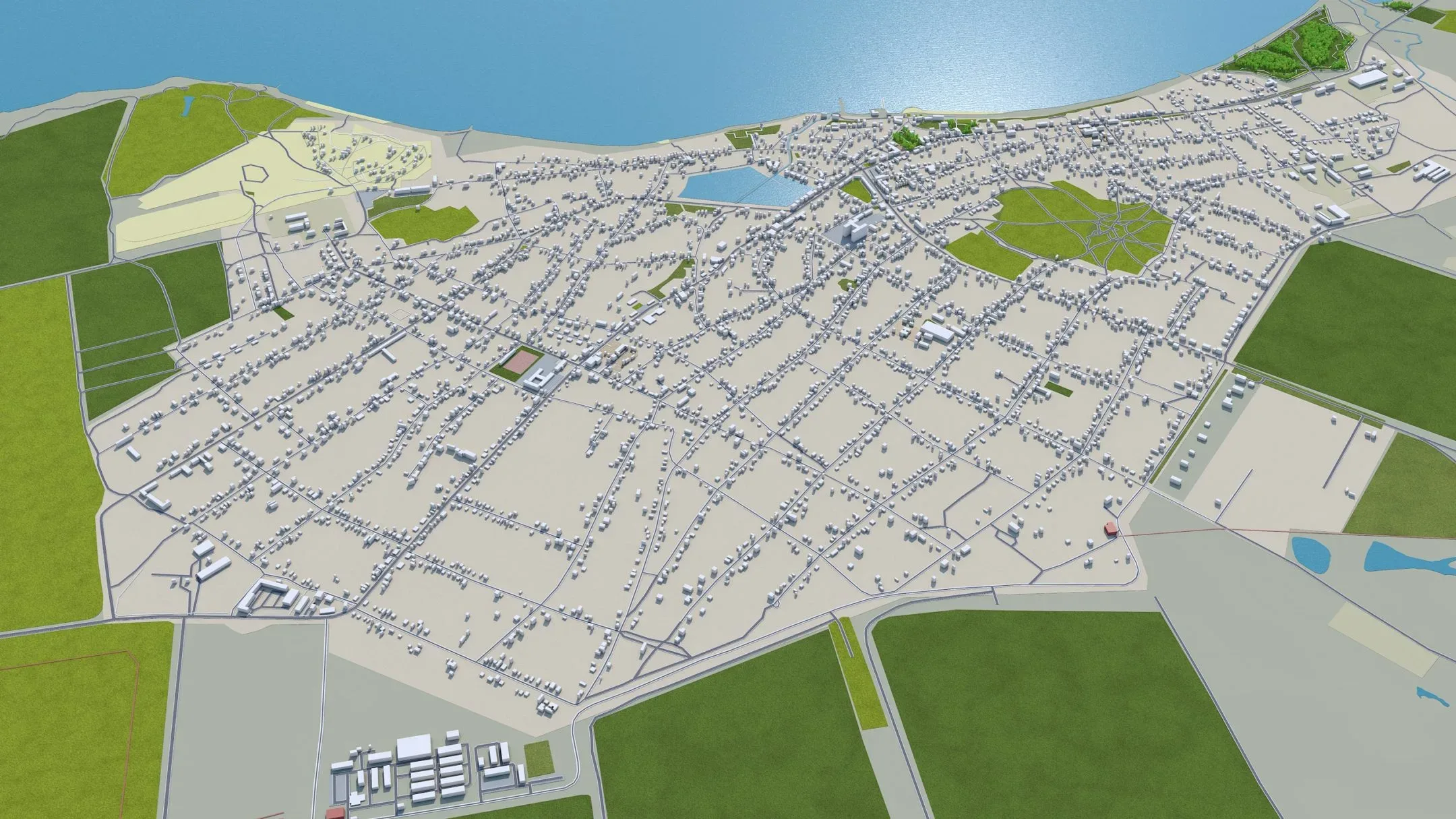 Kerch City Crimea 3D Model 80KM