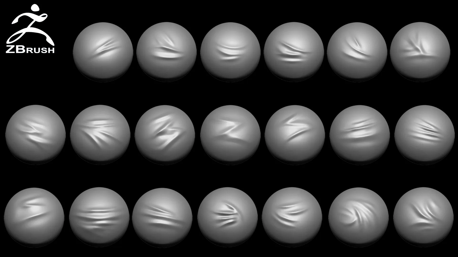 40 Folds VDM Brush for ZBrush Vol.3 + 40 Alphas (PSD)