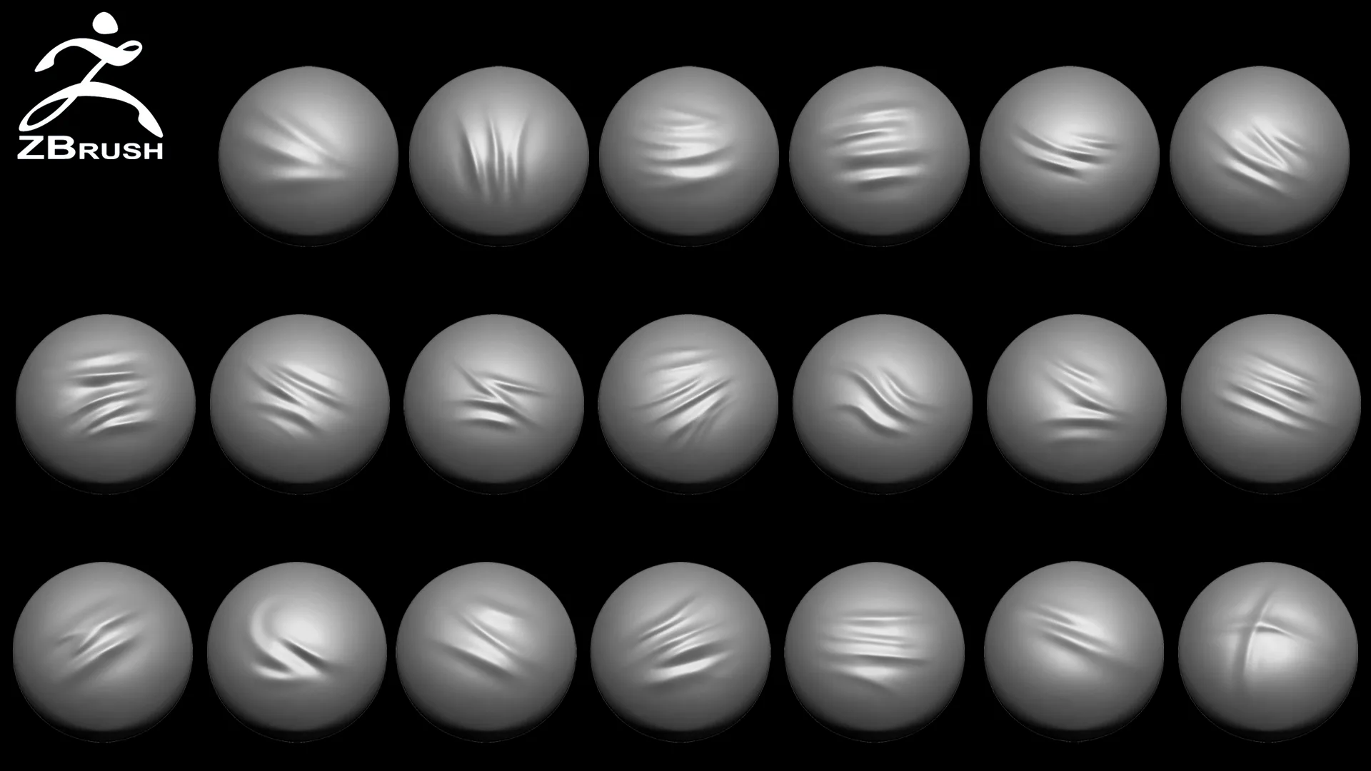 40 Folds VDM Brush for ZBrush Vol.3 + 40 Alphas (PSD)