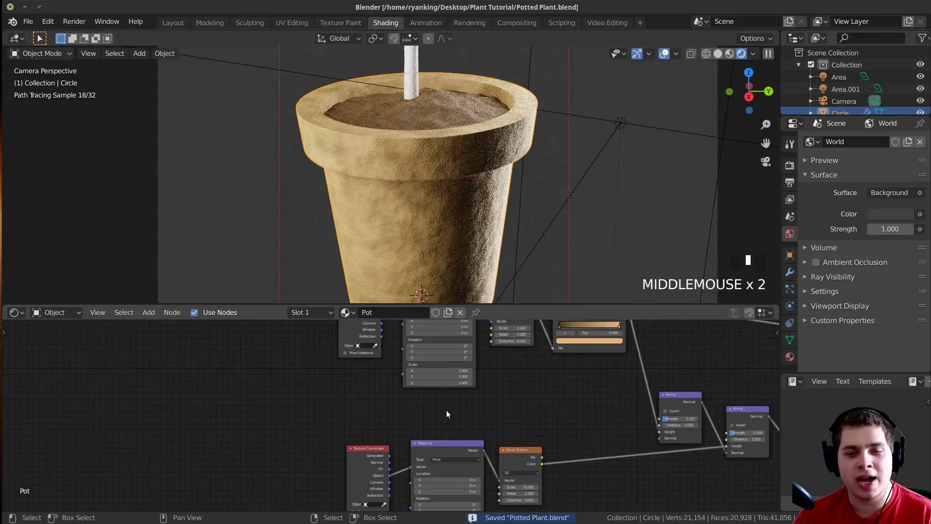 How to Create a Potted Plant (Blender Tutorial)