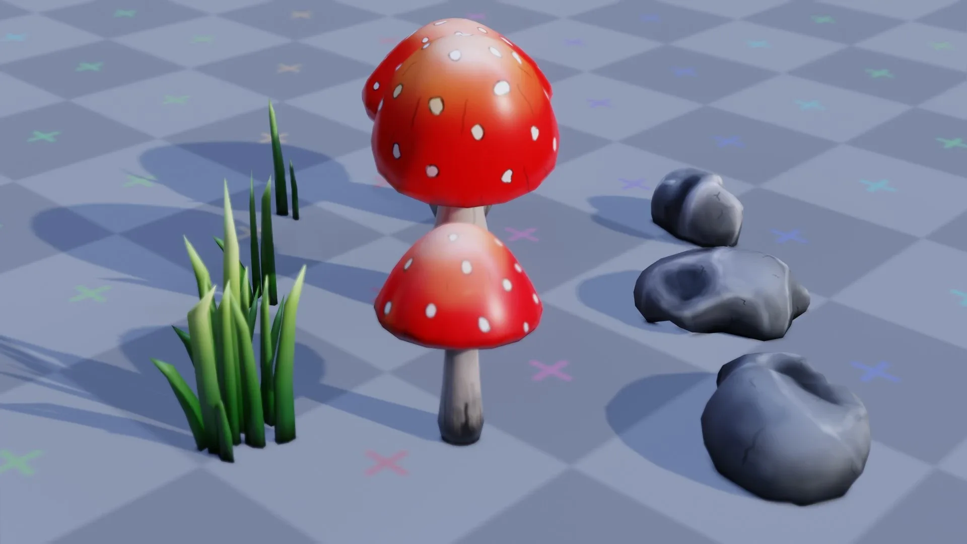 Low Poly, Hand Painted, Nature Assets (Game Ready)