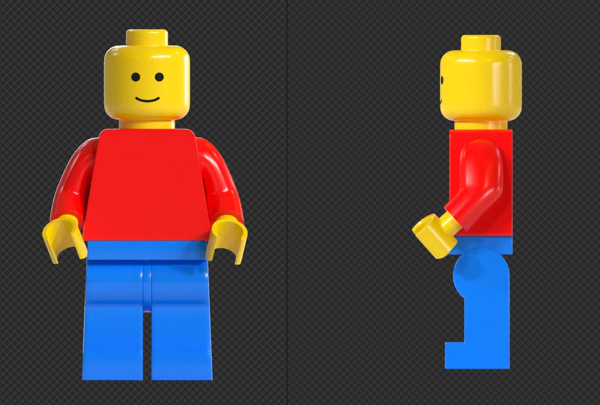 Lego Minifigure 3D Model