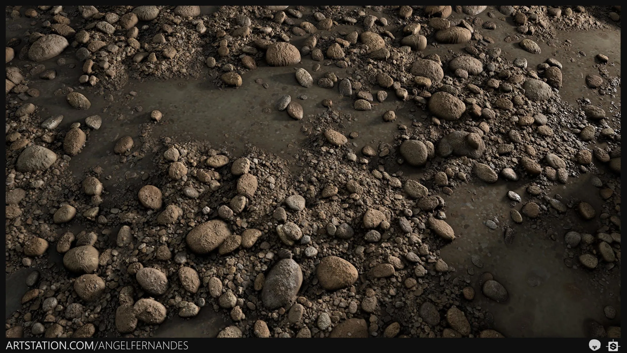 Rocky Soil Ground Material - Substance Designer