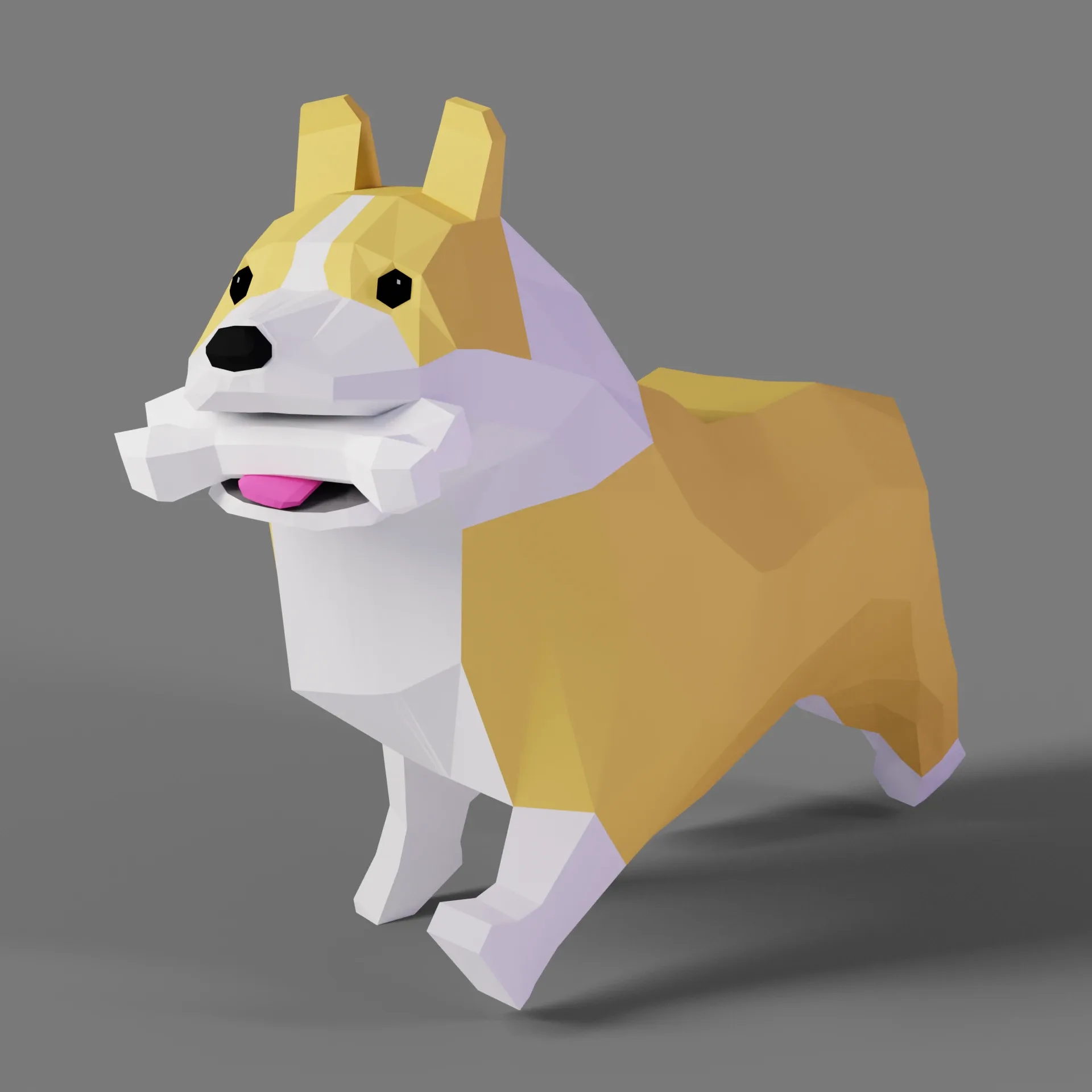 Low Poly Corgi (Rigged)