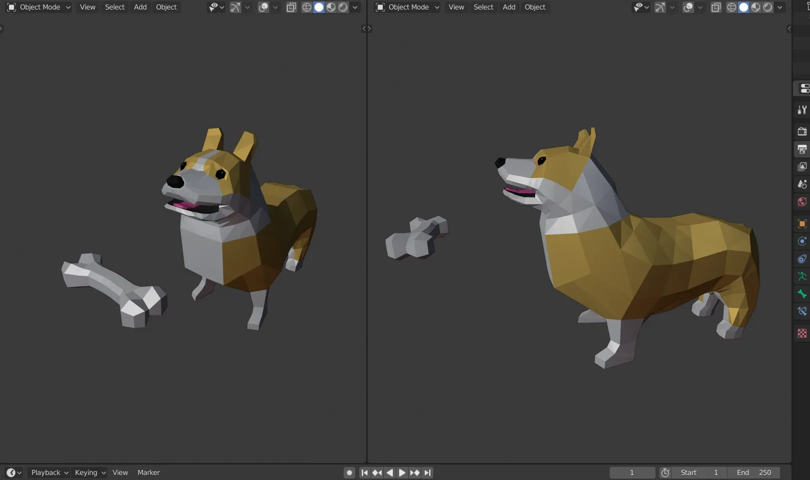 Low Poly Corgi (Rigged)