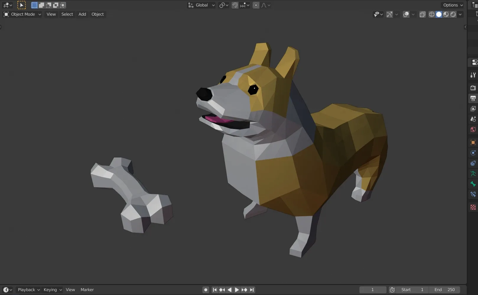 Low Poly Corgi (Rigged)