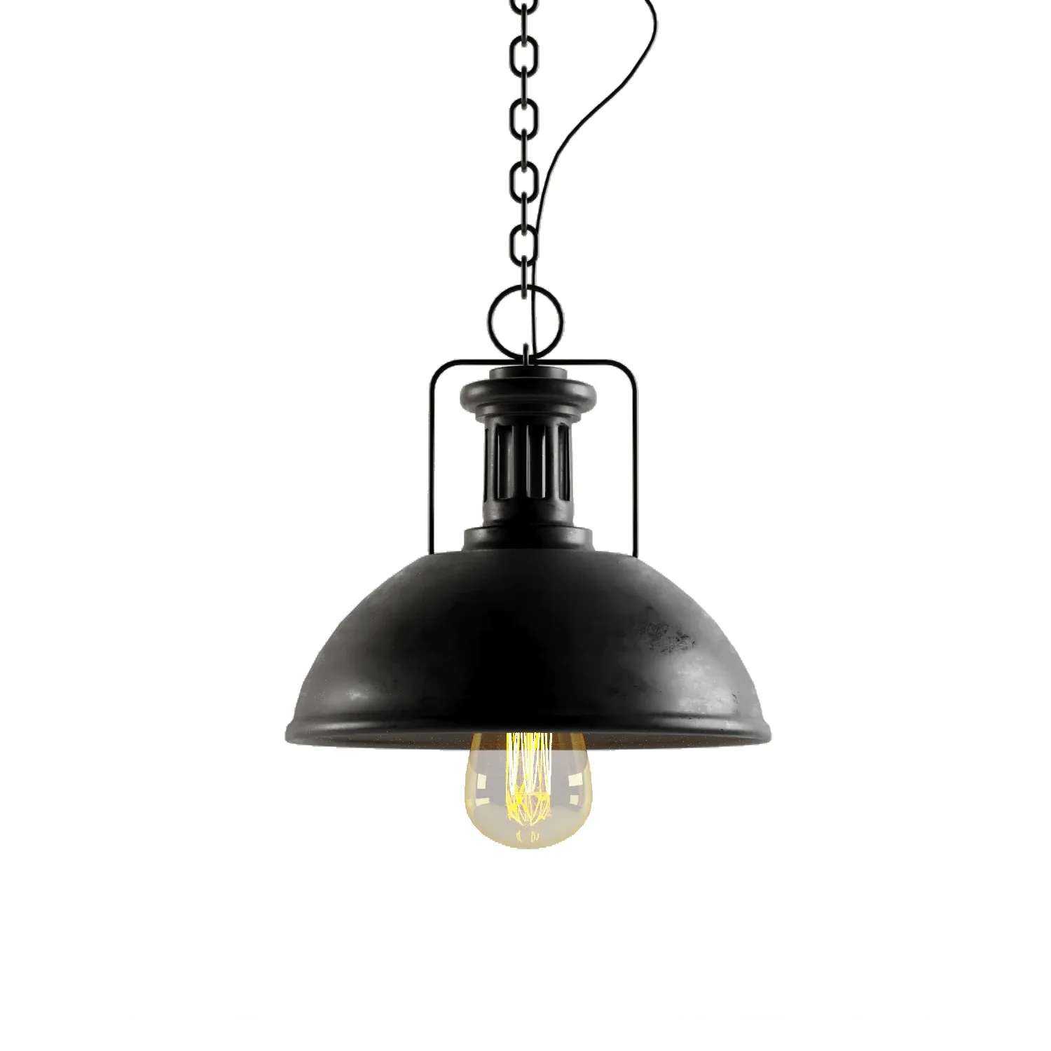 9 Black Cast Industrial Chandeliers