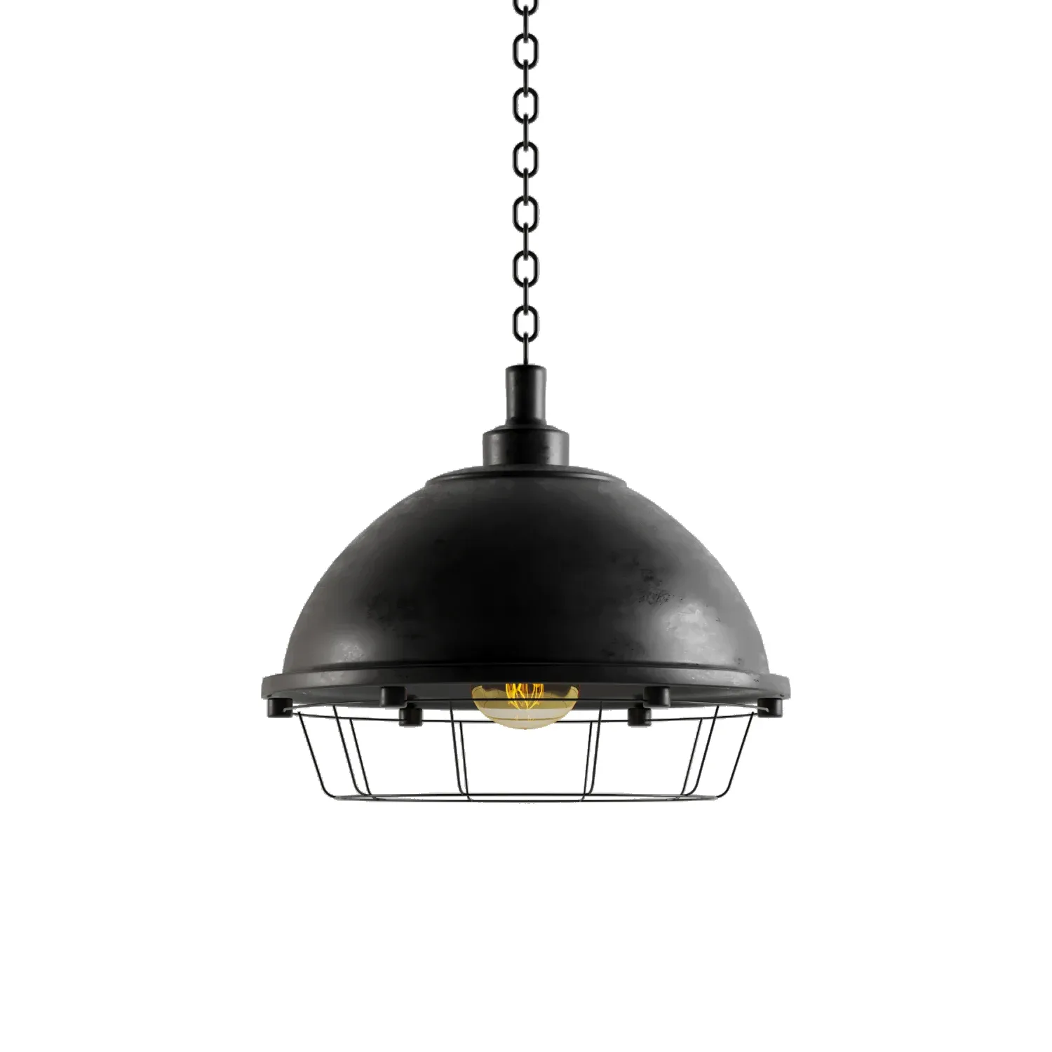 9 Black Cast Industrial Chandeliers