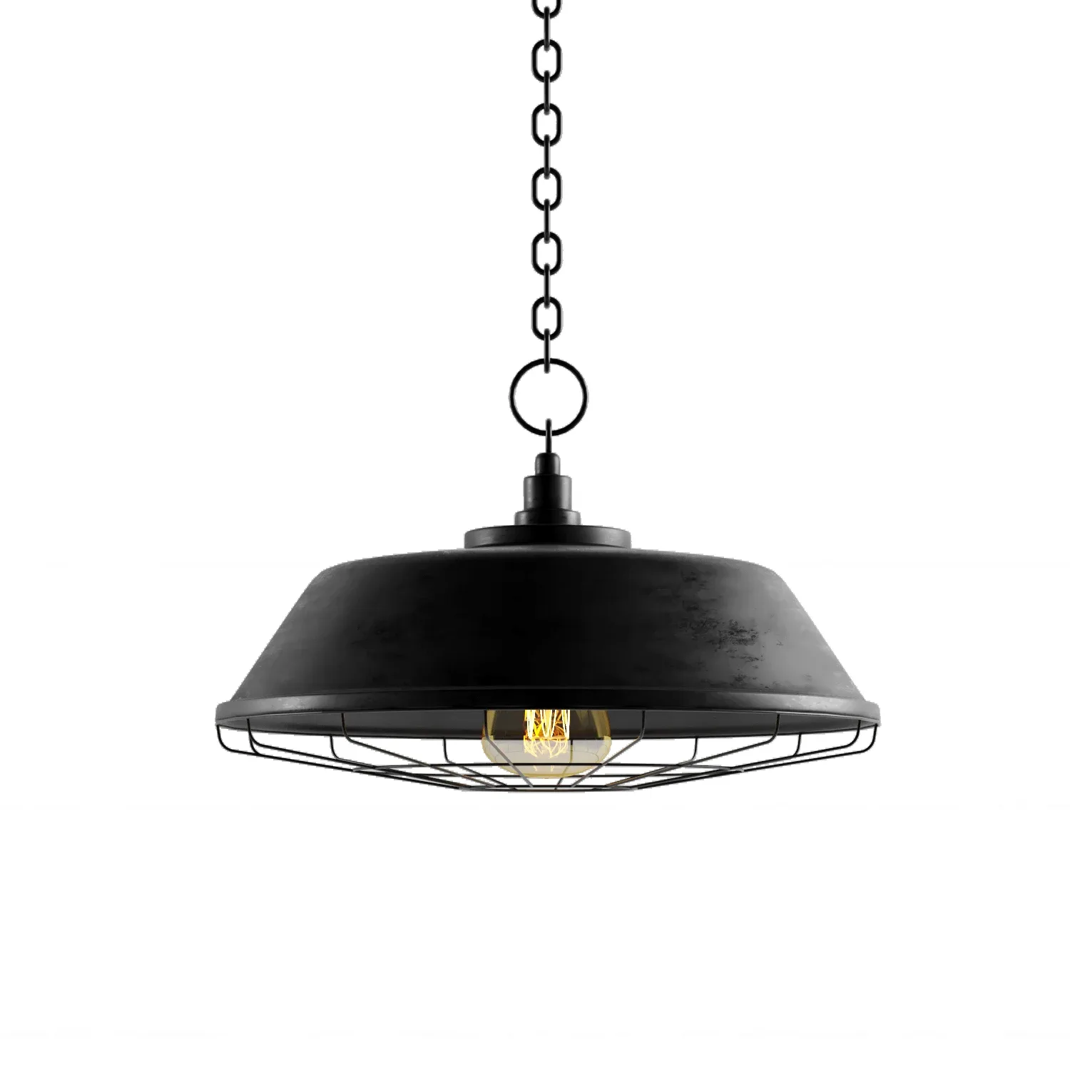 9 Black Cast Industrial Chandeliers