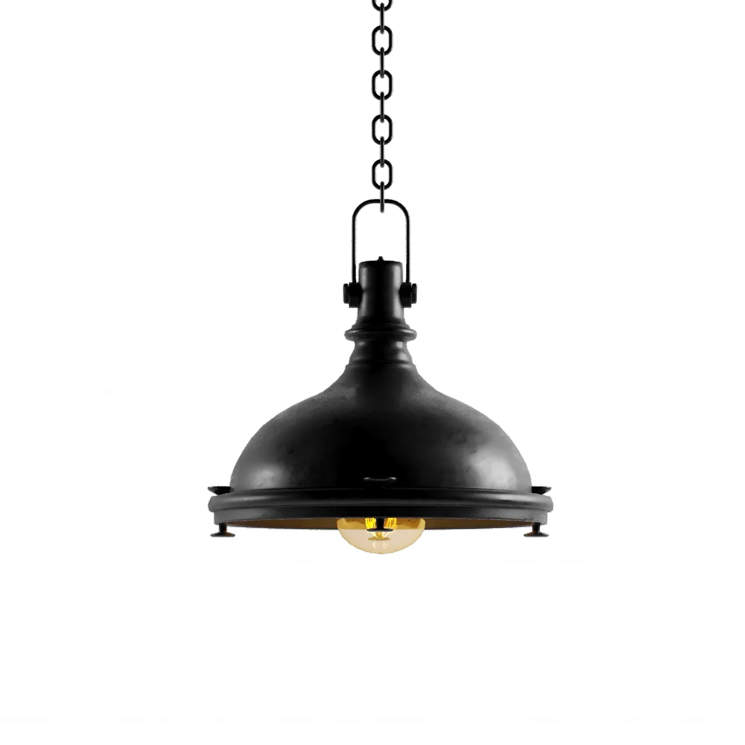 9 Black Cast Industrial Chandeliers