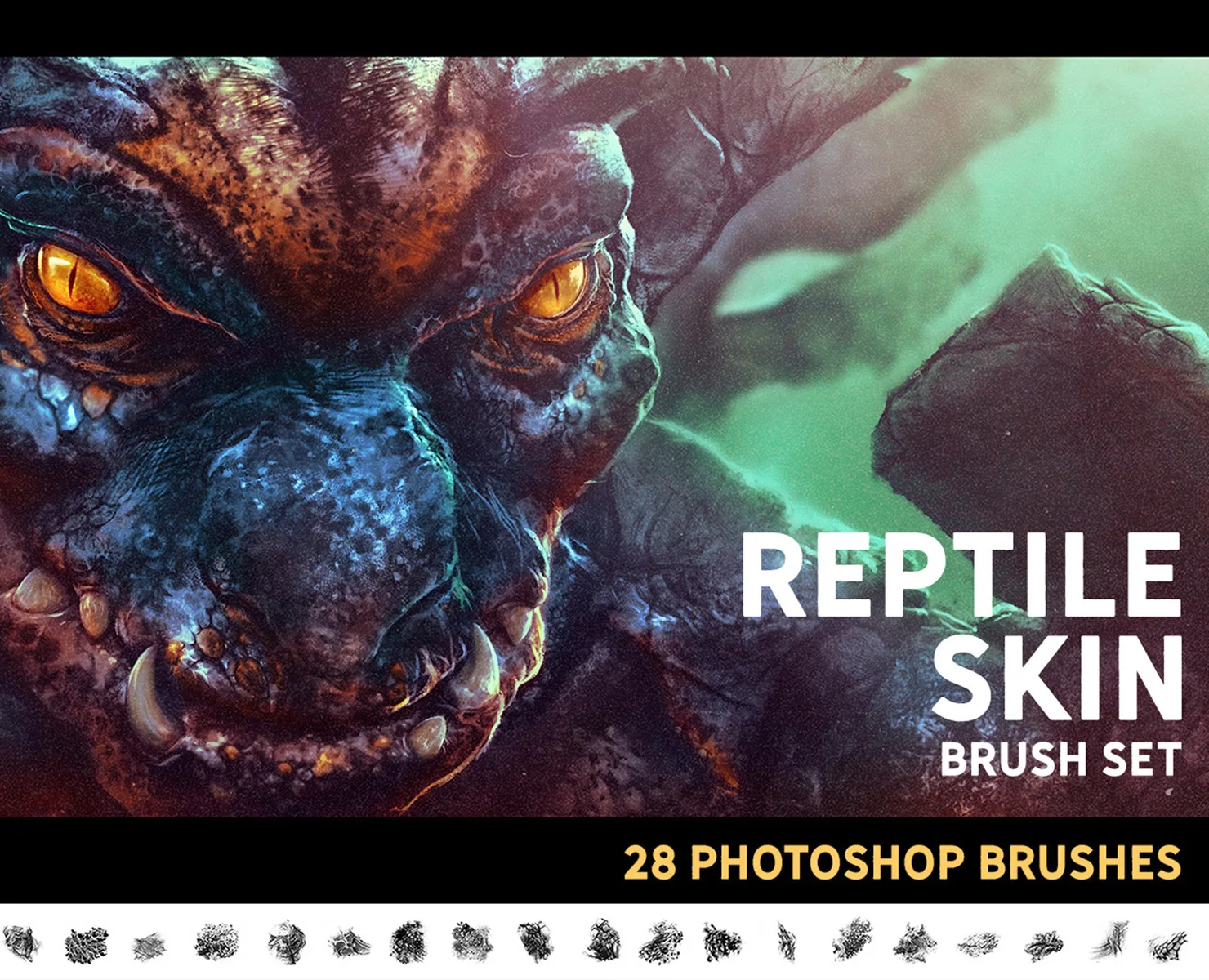 Reptile Skin Brush set for Photoshop