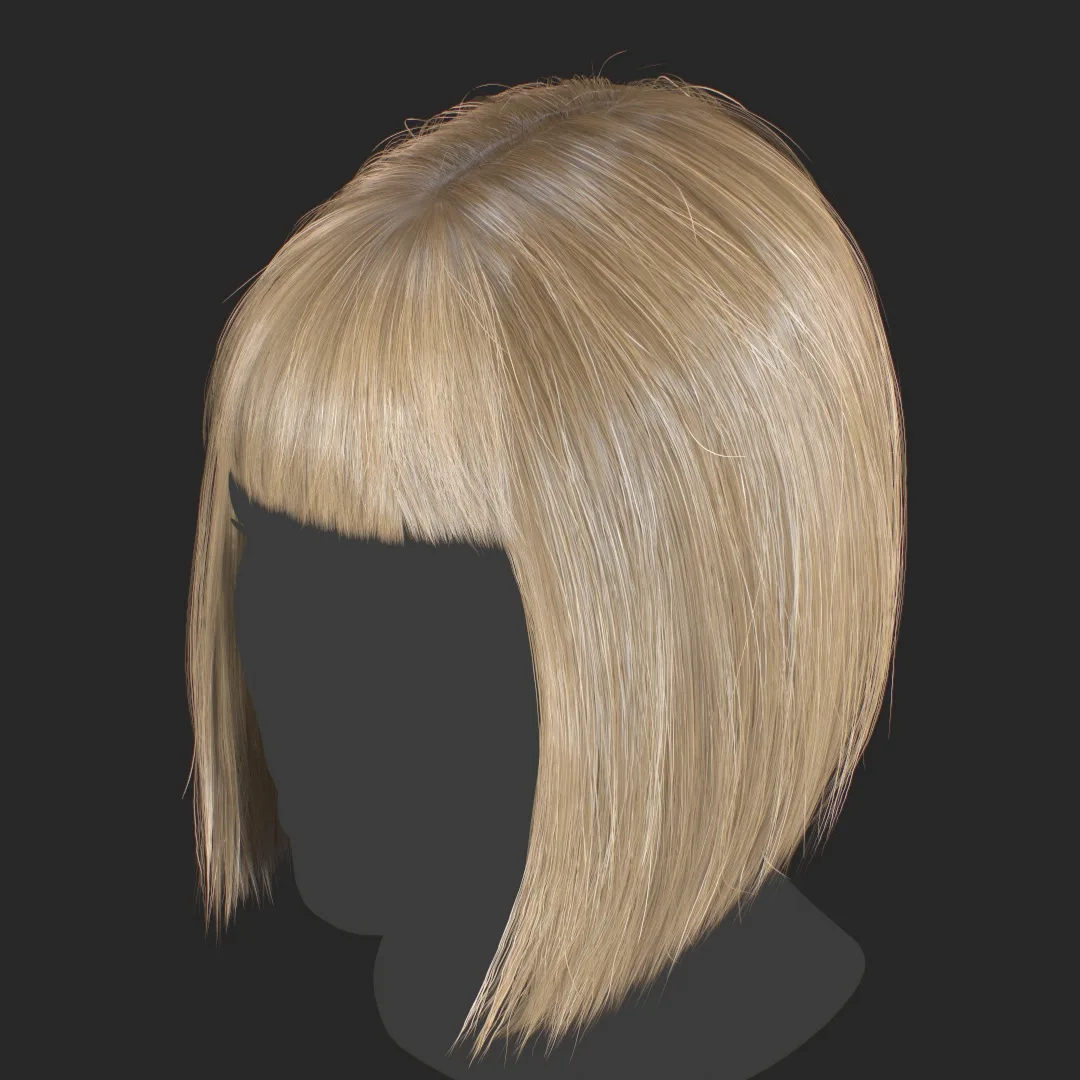 Hair - Bob Cut With Bangs - Gen2