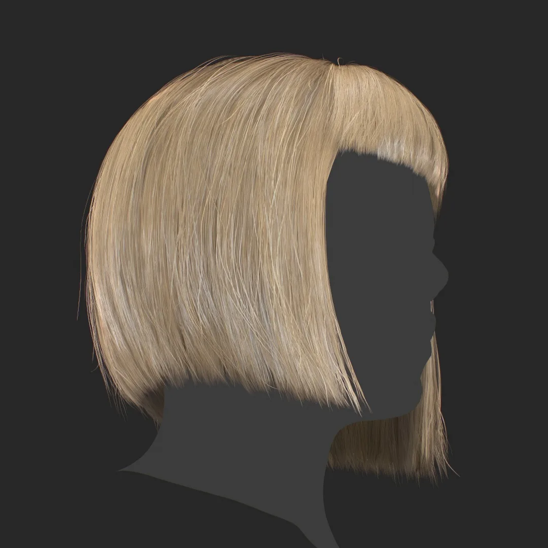 Hair - Bob Cut With Bangs - Gen2