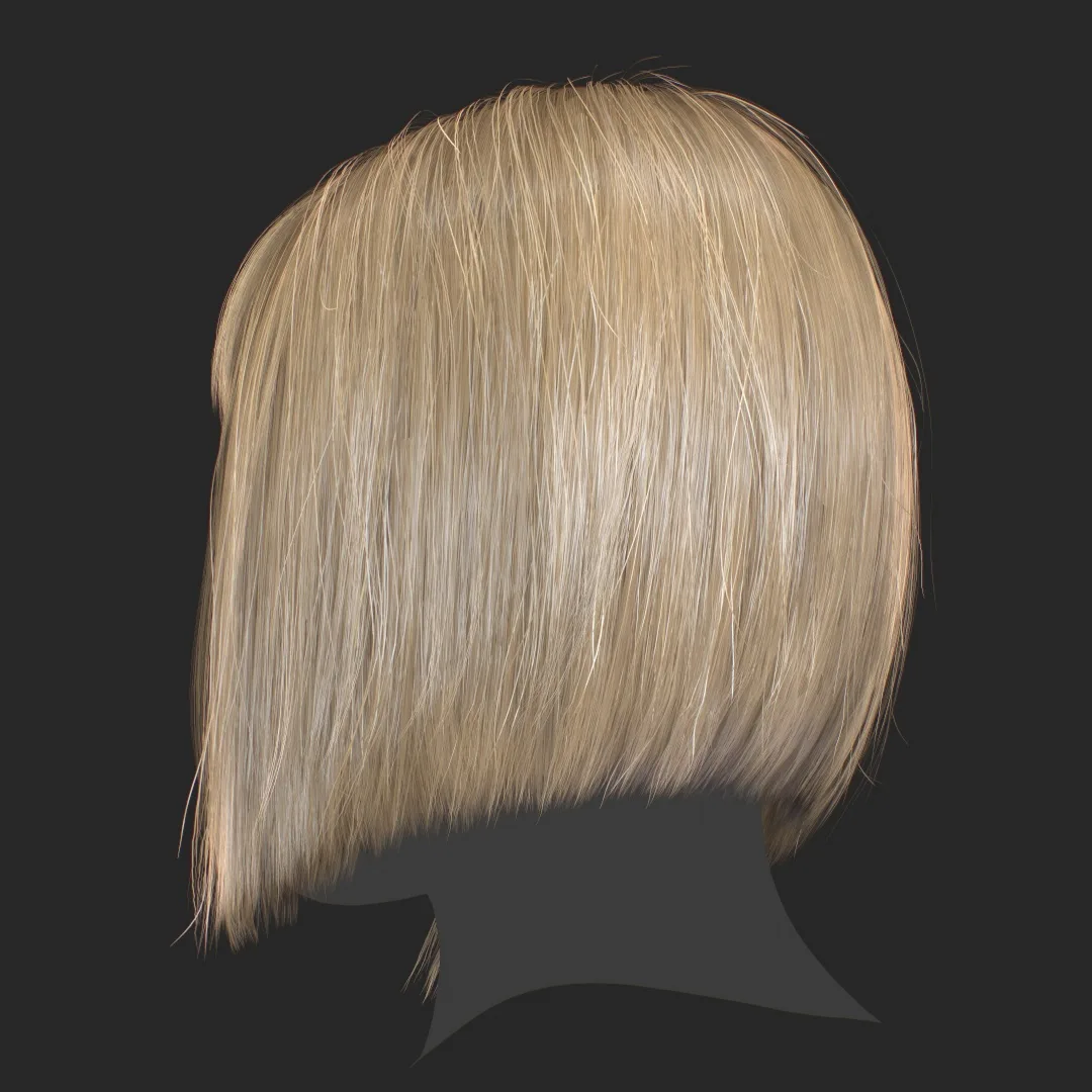 Hair - Bob Cut With Bangs - Gen2