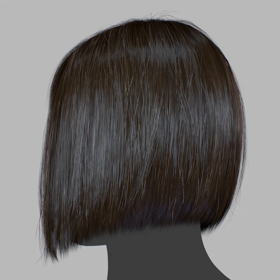 Hair - Bob Cut With Bangs - Gen2