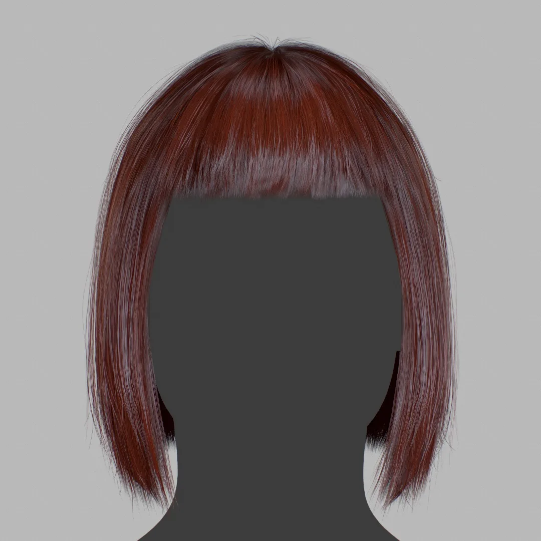 Hair - Bob Cut With Bangs - Gen2