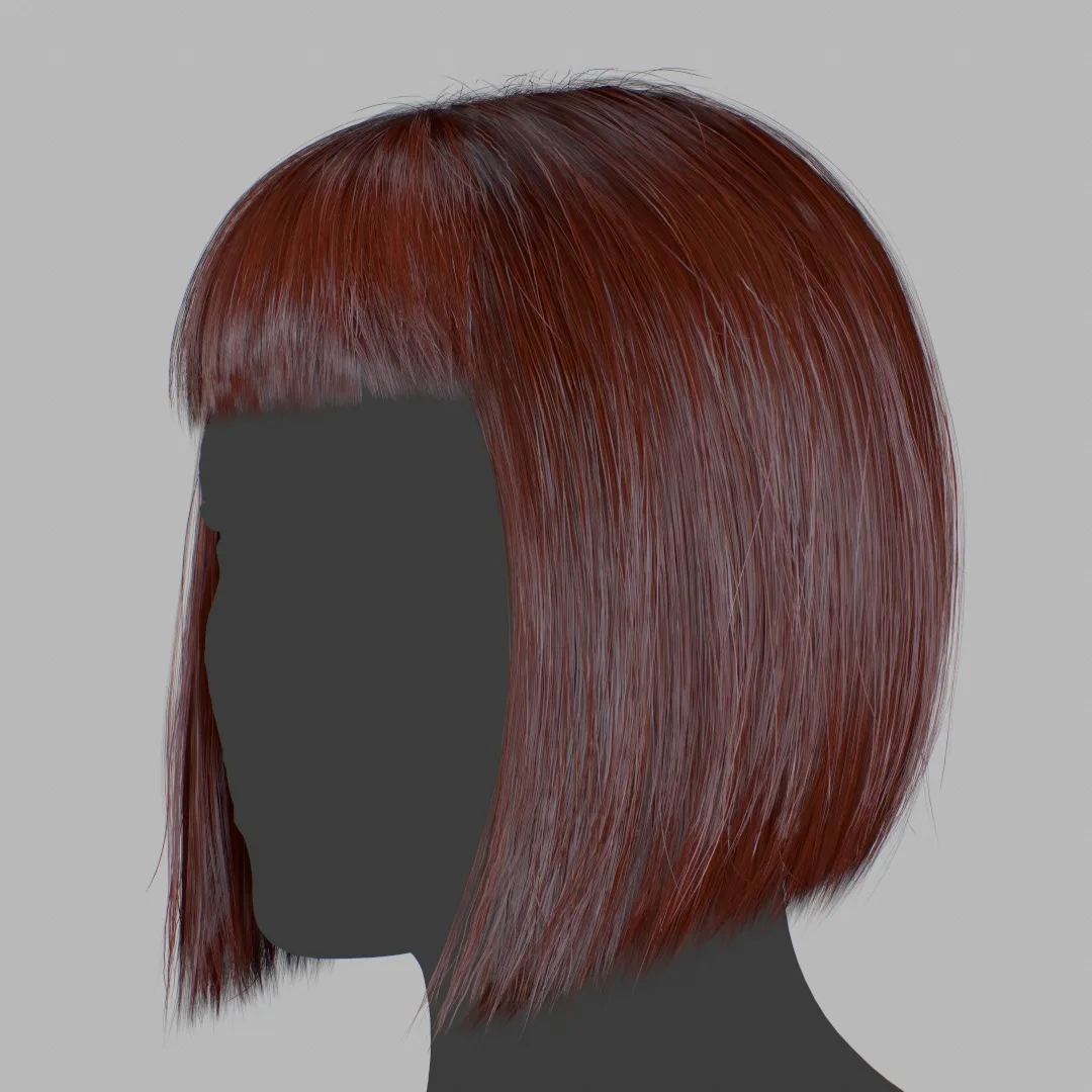 Hair - Bob Cut With Bangs - Gen2