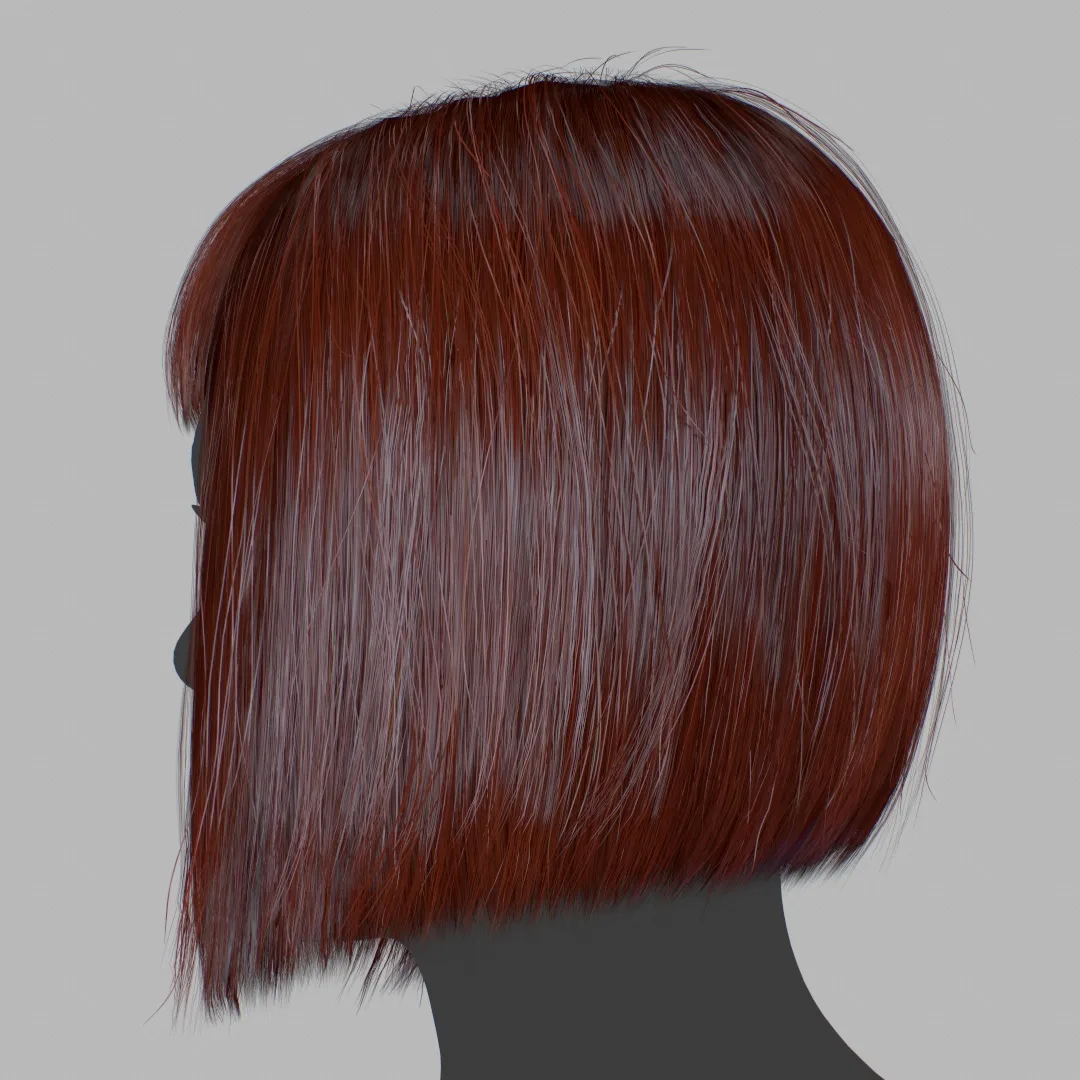 Hair - Bob Cut With Bangs - Gen2