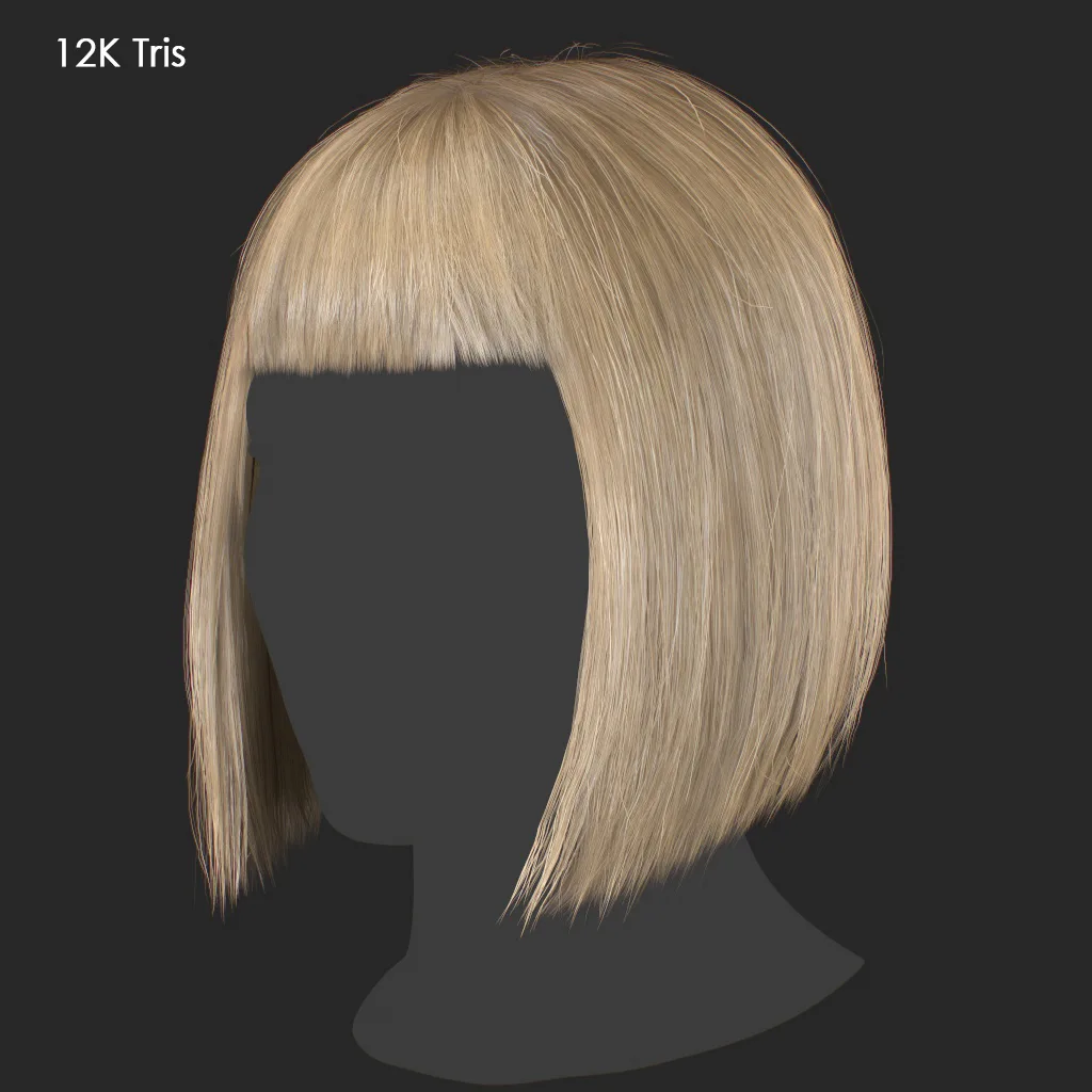 Hair - Bob Cut With Bangs - Gen2