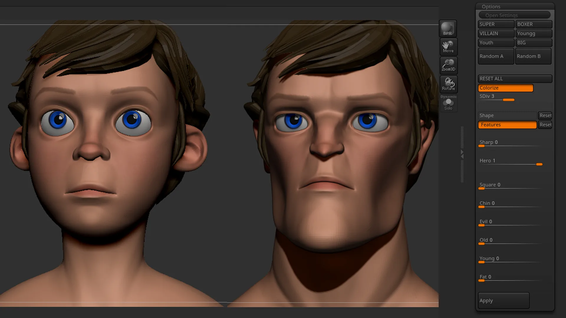 Stylized Face Creator - ZBrush Plugin