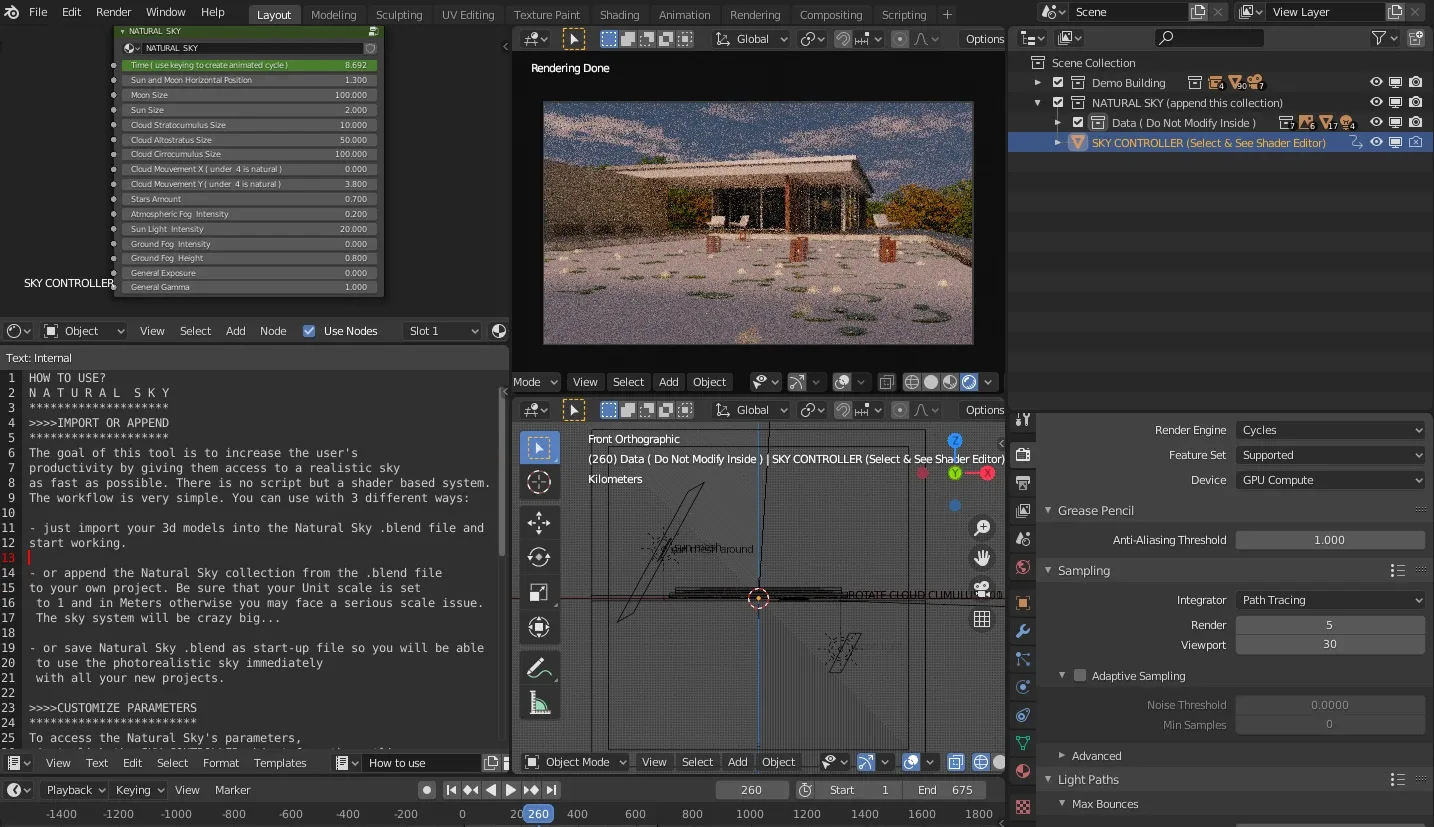 Natural Sky The most realistic Sky System for Blender 2.8 and 2.9