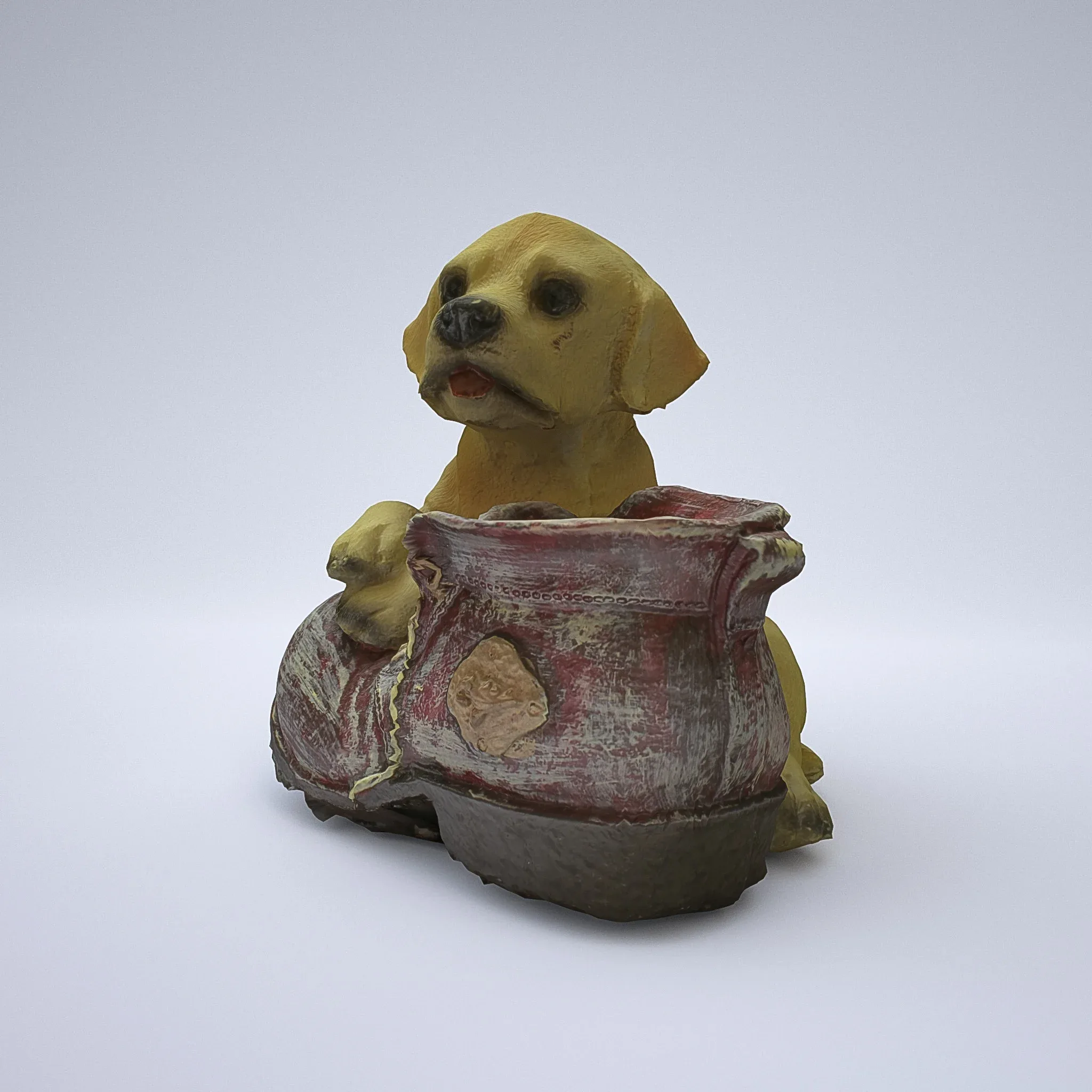 Scanned Dog Piggy Bank