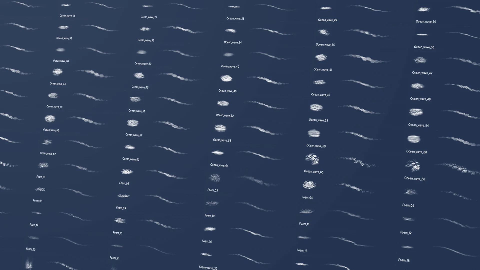 Ocean Waves Brush Set