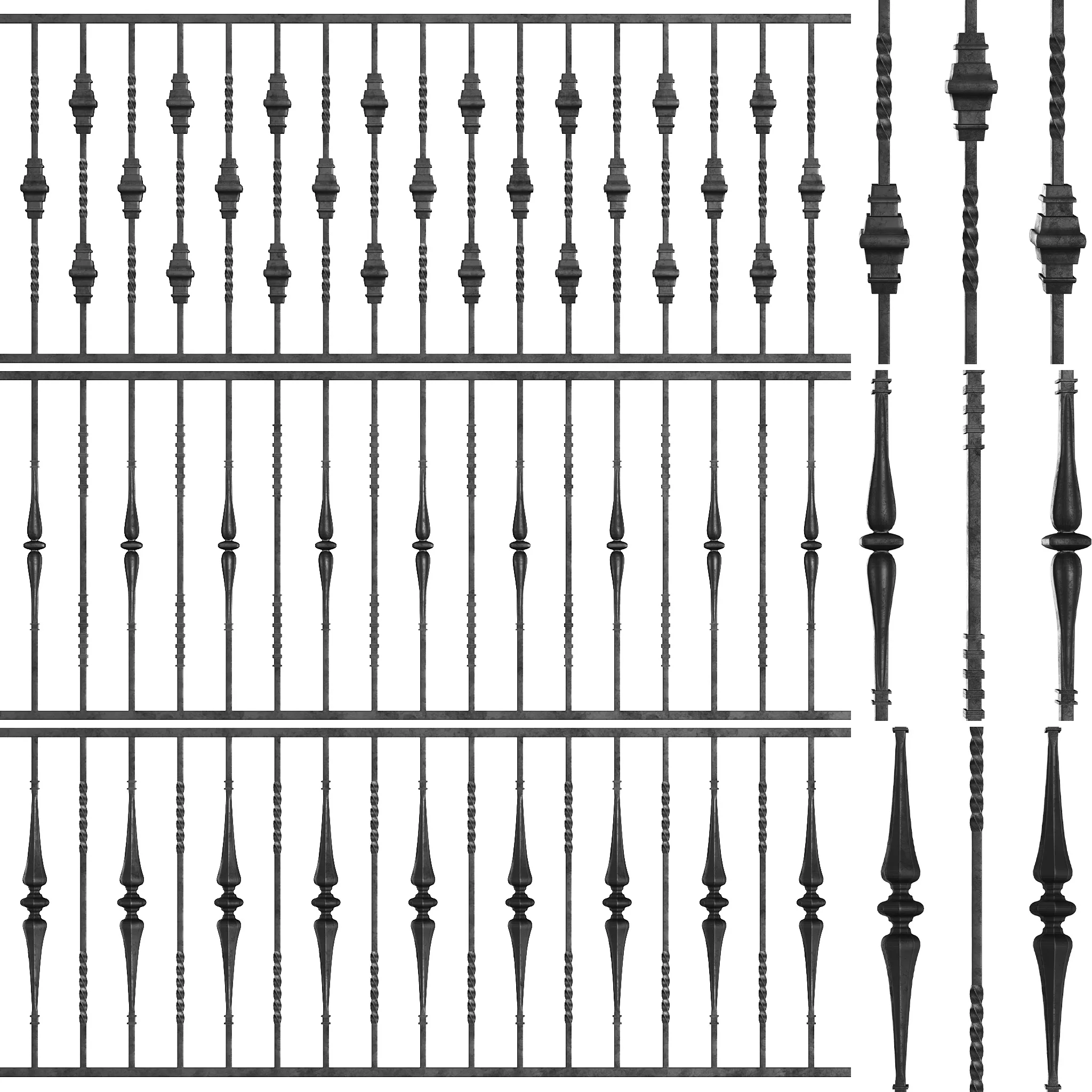 Wrought Iron Bundle No04 Fence