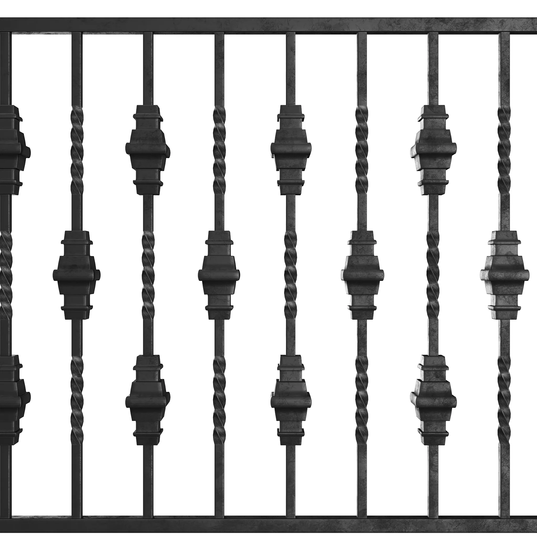 Wrought Iron Bundle No04 Fence