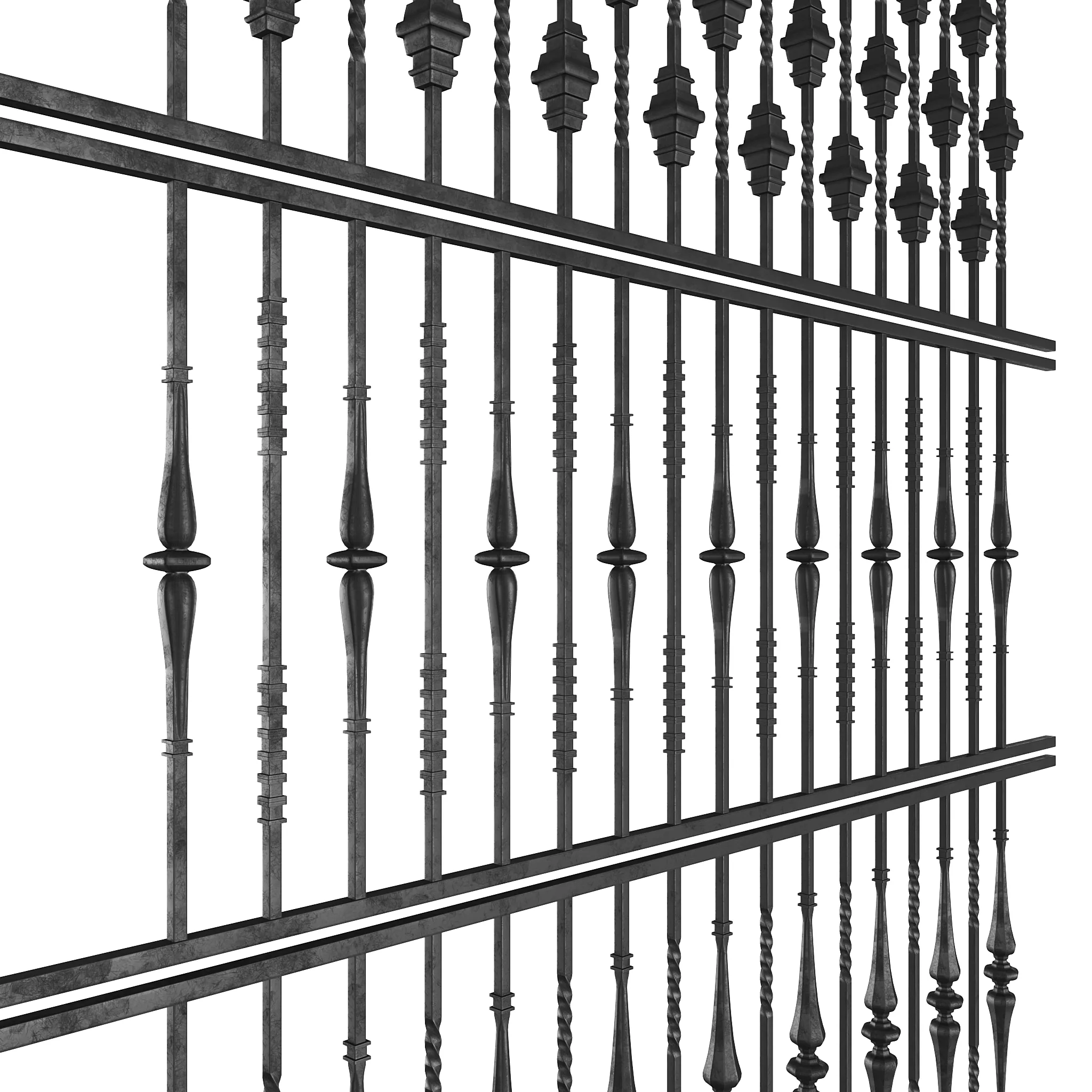 Wrought Iron Bundle No04 Fence