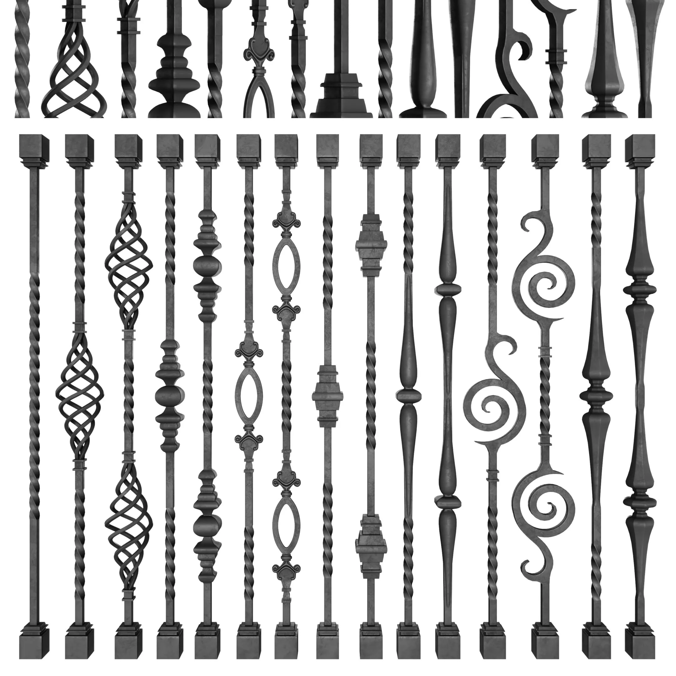 Wrought Iron Bundle No01 Railing