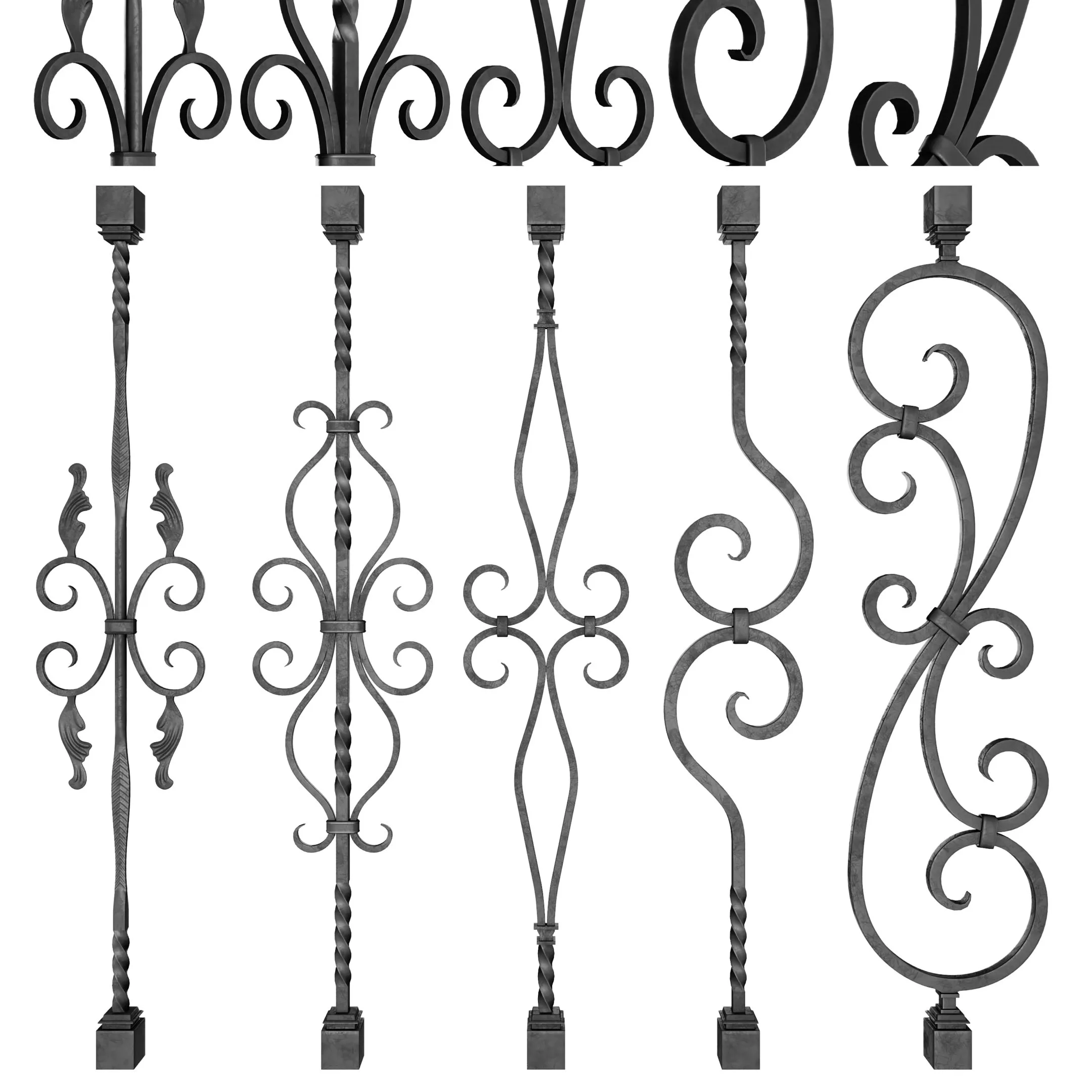 Wrought Iron Bundle No02 Railing