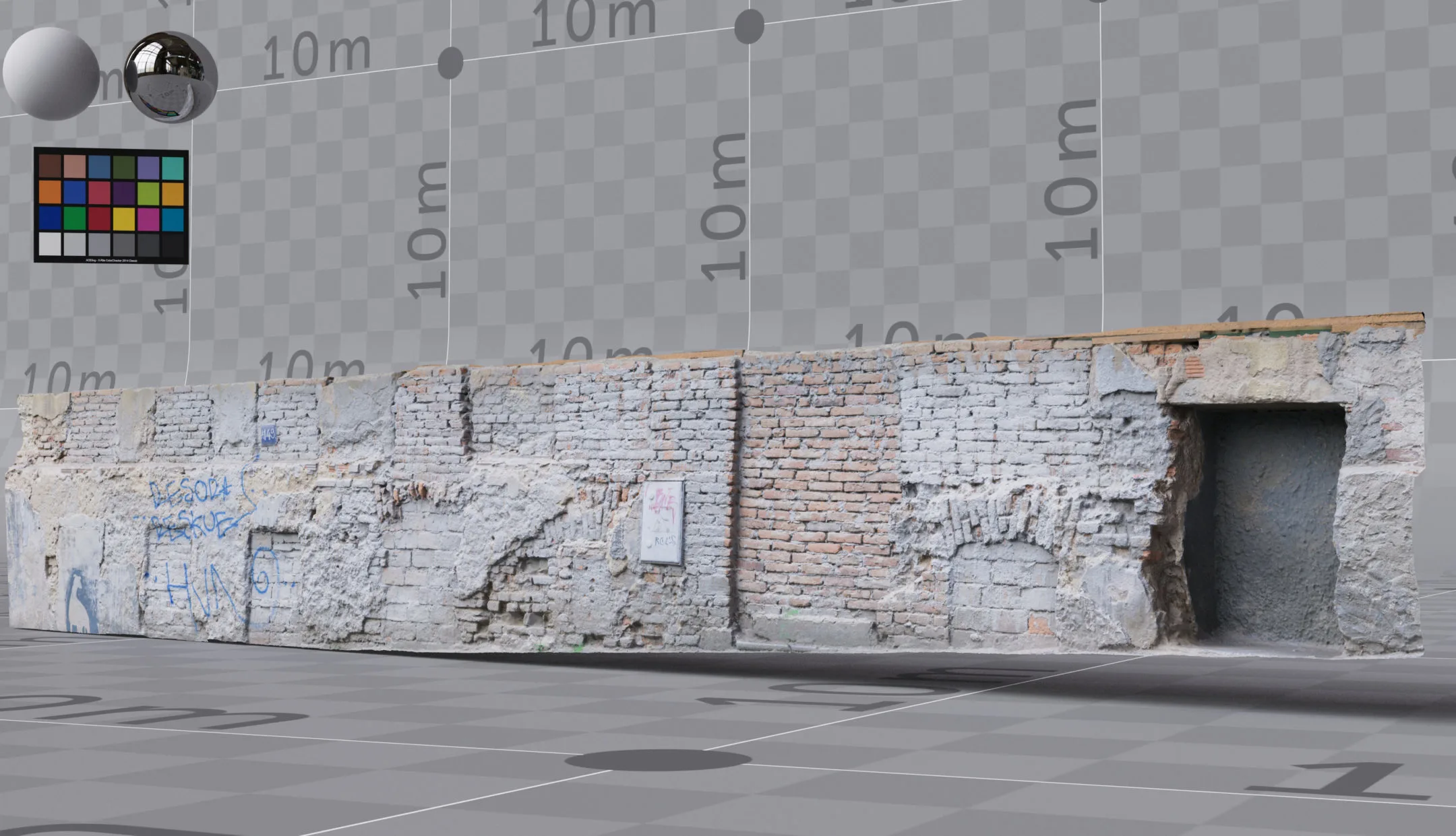 Brick Wall Model - High Quality - Render Ready - 7x 4K UDIMS