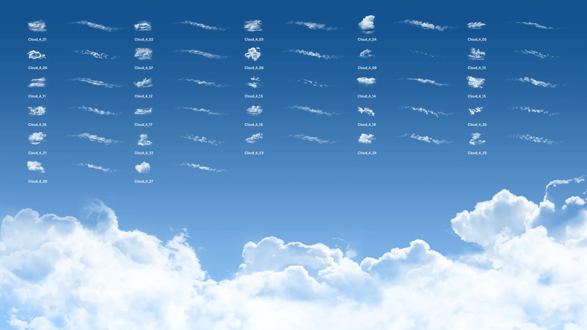 Dynamic Clouds Brush Set 4